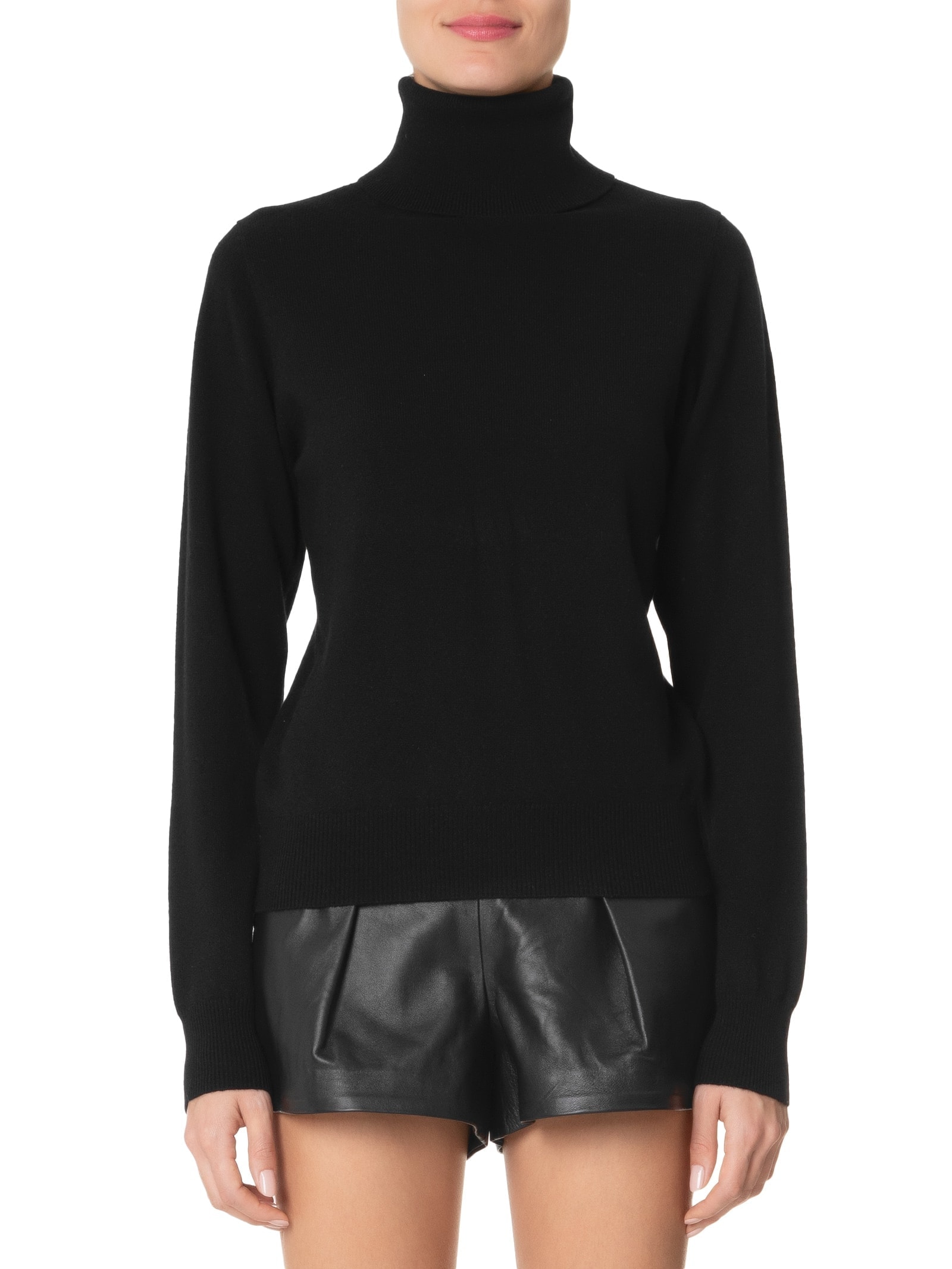 Blusa Feminina Gola Rolê Puro Cashmere Preto '2Essential