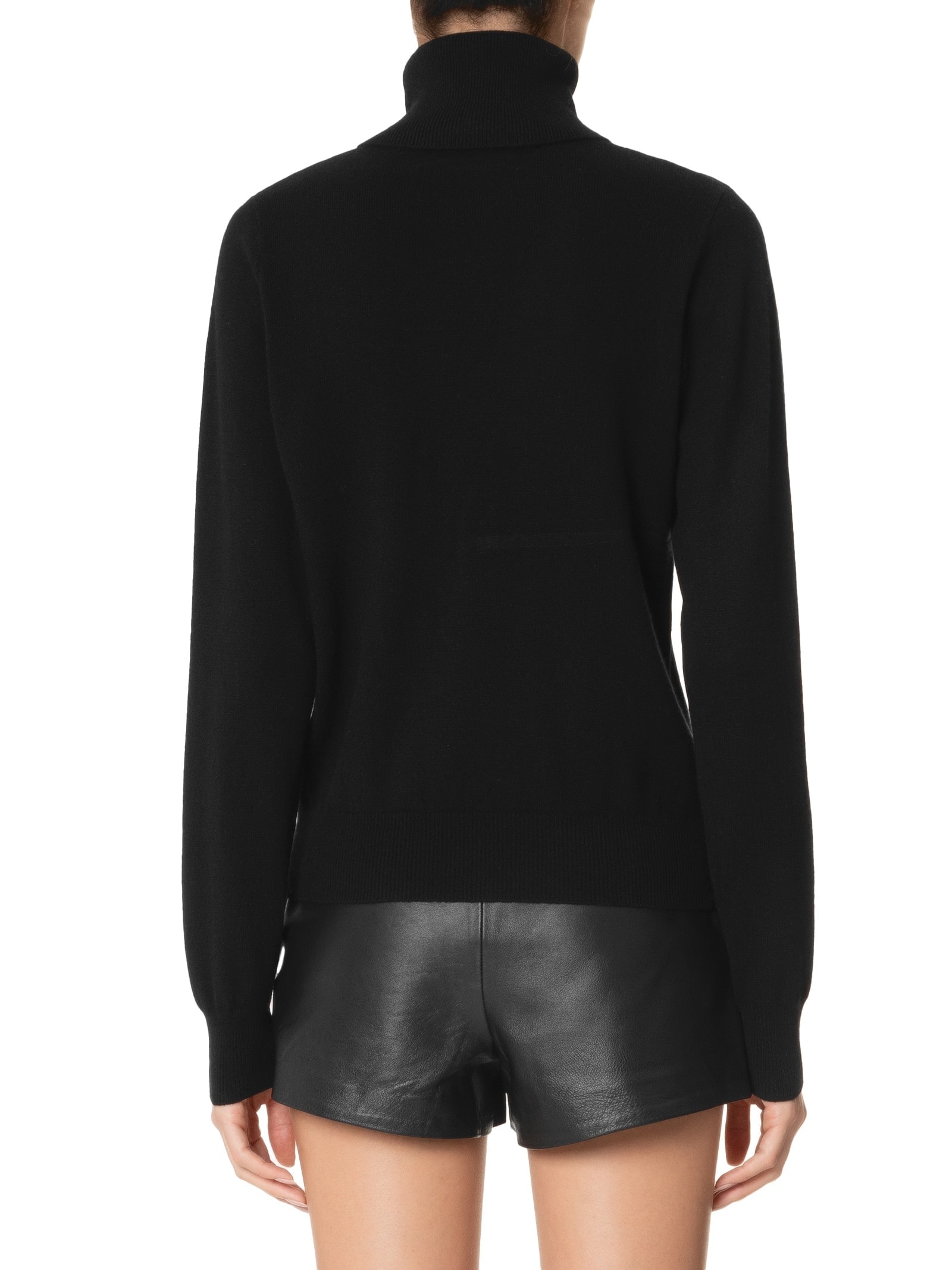 Blusa Feminina Gola Rolê Puro Cashmere Preto '2Essential