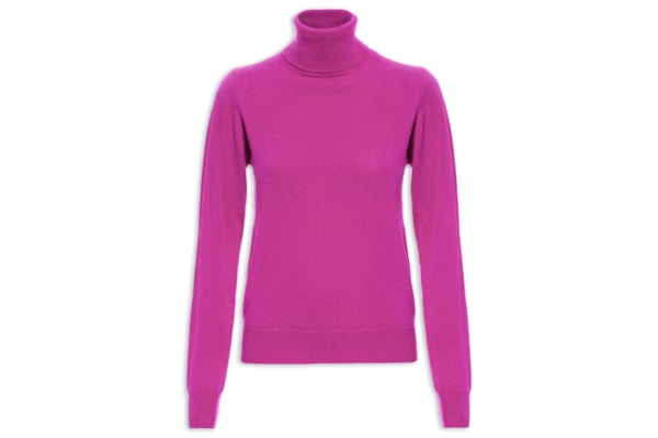 Blusa Feminina Gola Rolê Puro Cashmere - Rosa