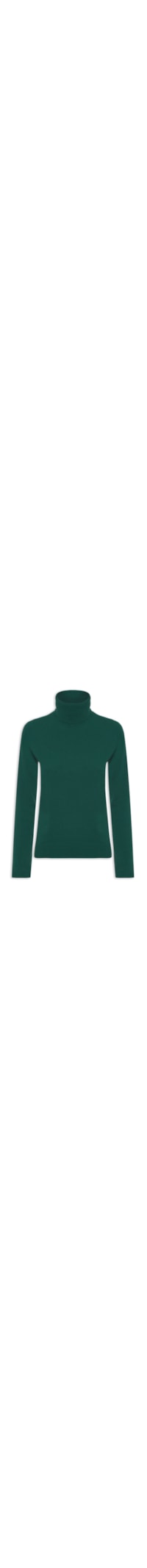 Blusa Feminina Gola Rolê Puro Cashmere - Verde