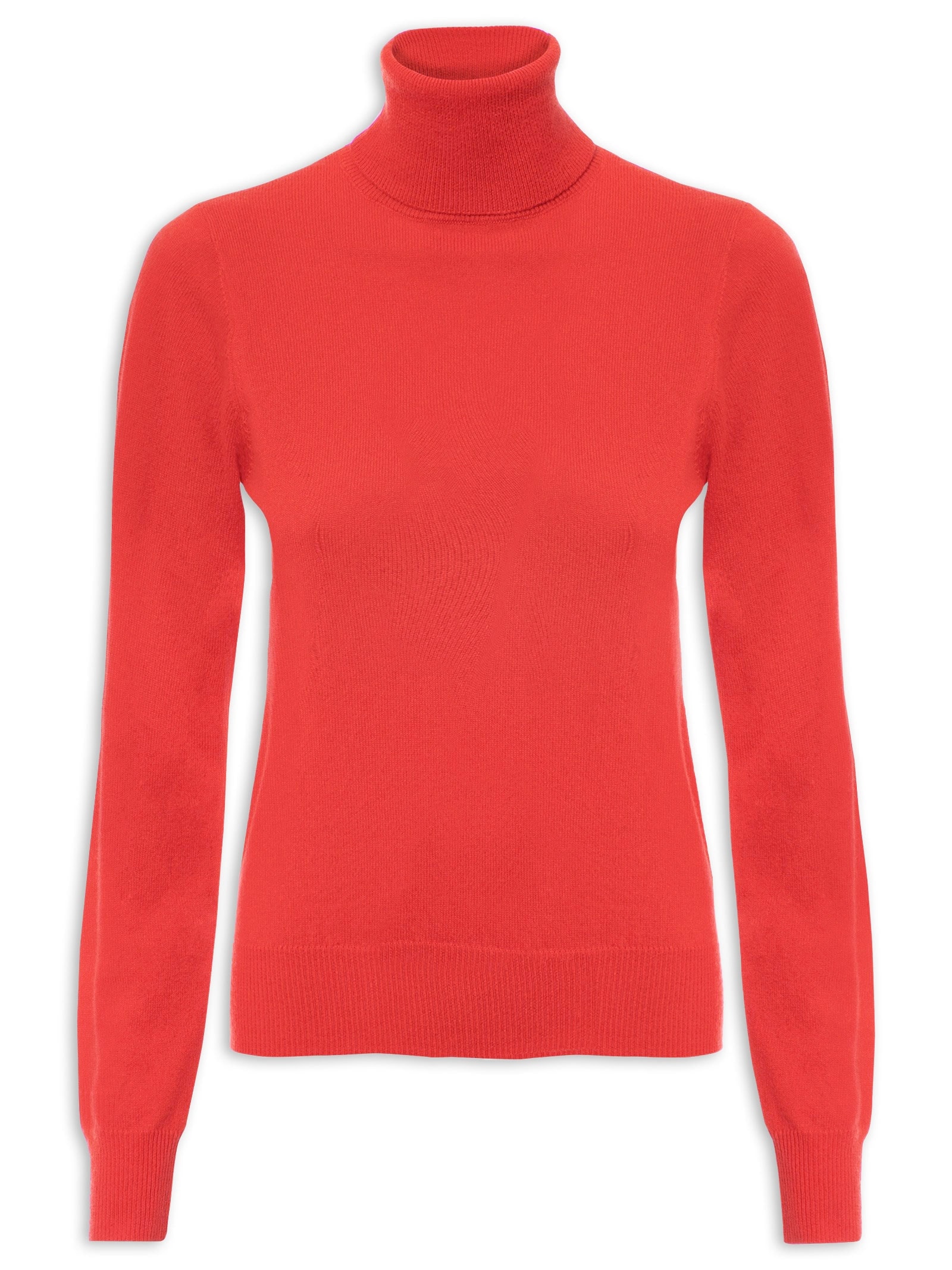 Blusa Feminina Gola Rolê Puro Cashmere Vermelho '2Essential