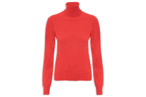 Blusa Feminina Gola Rolê Puro Cashmere - Vermelho