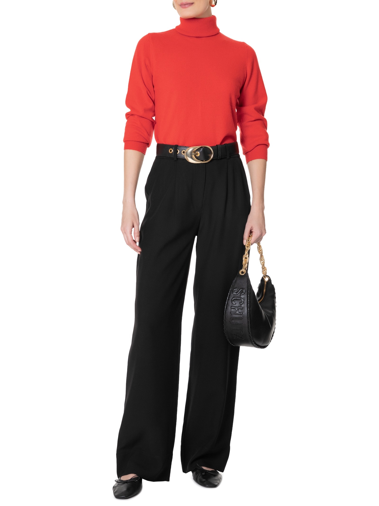 Blusa Feminina Gola Rolê Puro Cashmere Vermelho '2Essential