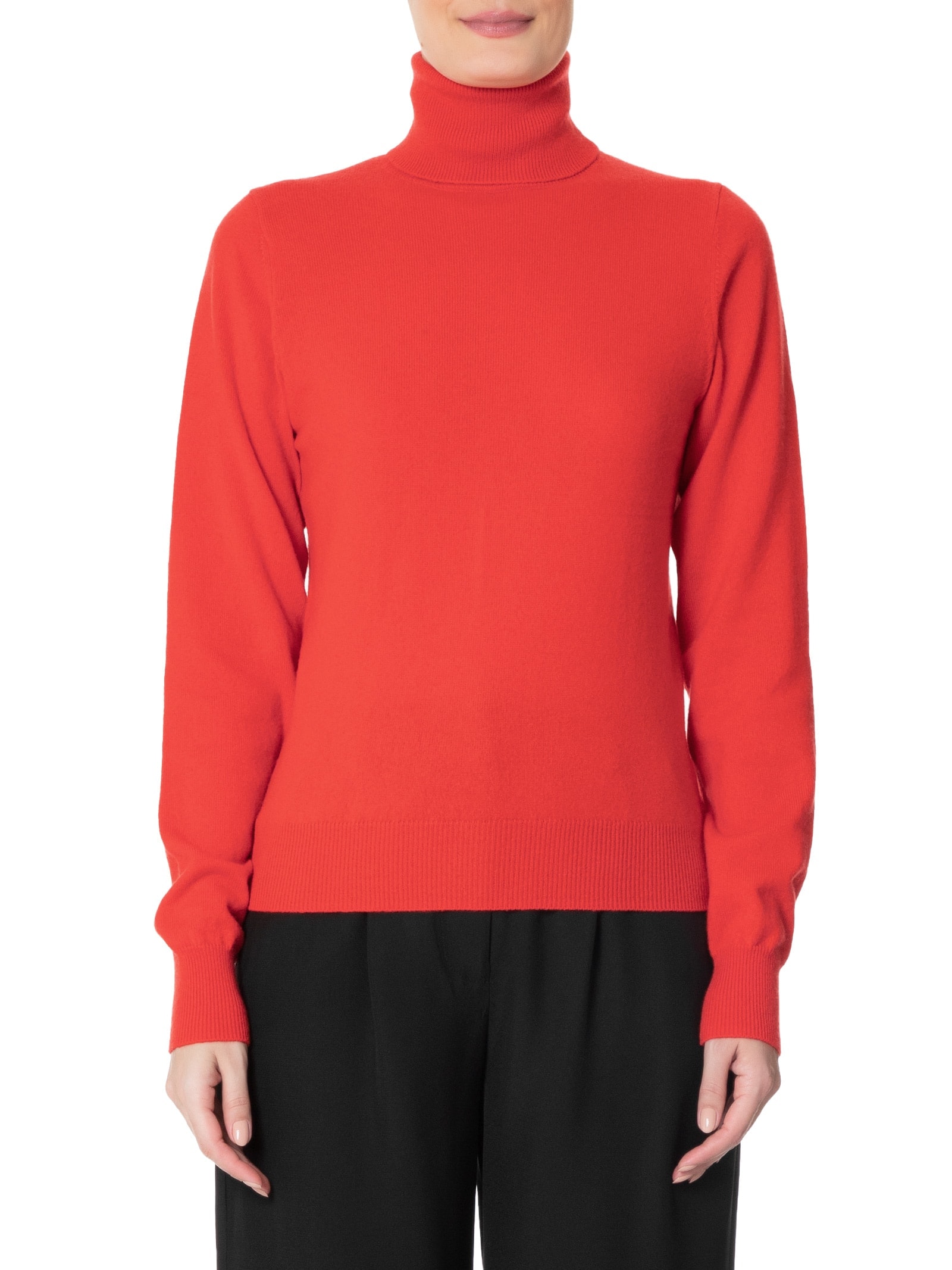 Blusa Feminina Gola Rolê Puro Cashmere Vermelho '2Essential