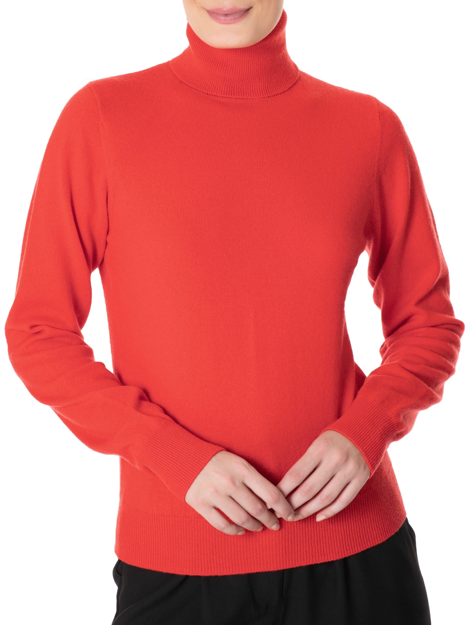 Blusa Feminina Gola Rolê Puro Cashmere Vermelho '2Essential