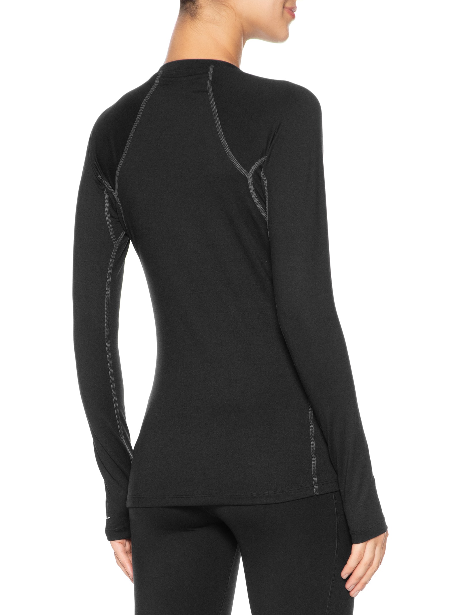 Blusa Feminina Heavyweight Stretch Long Sleeve Preto Columbia