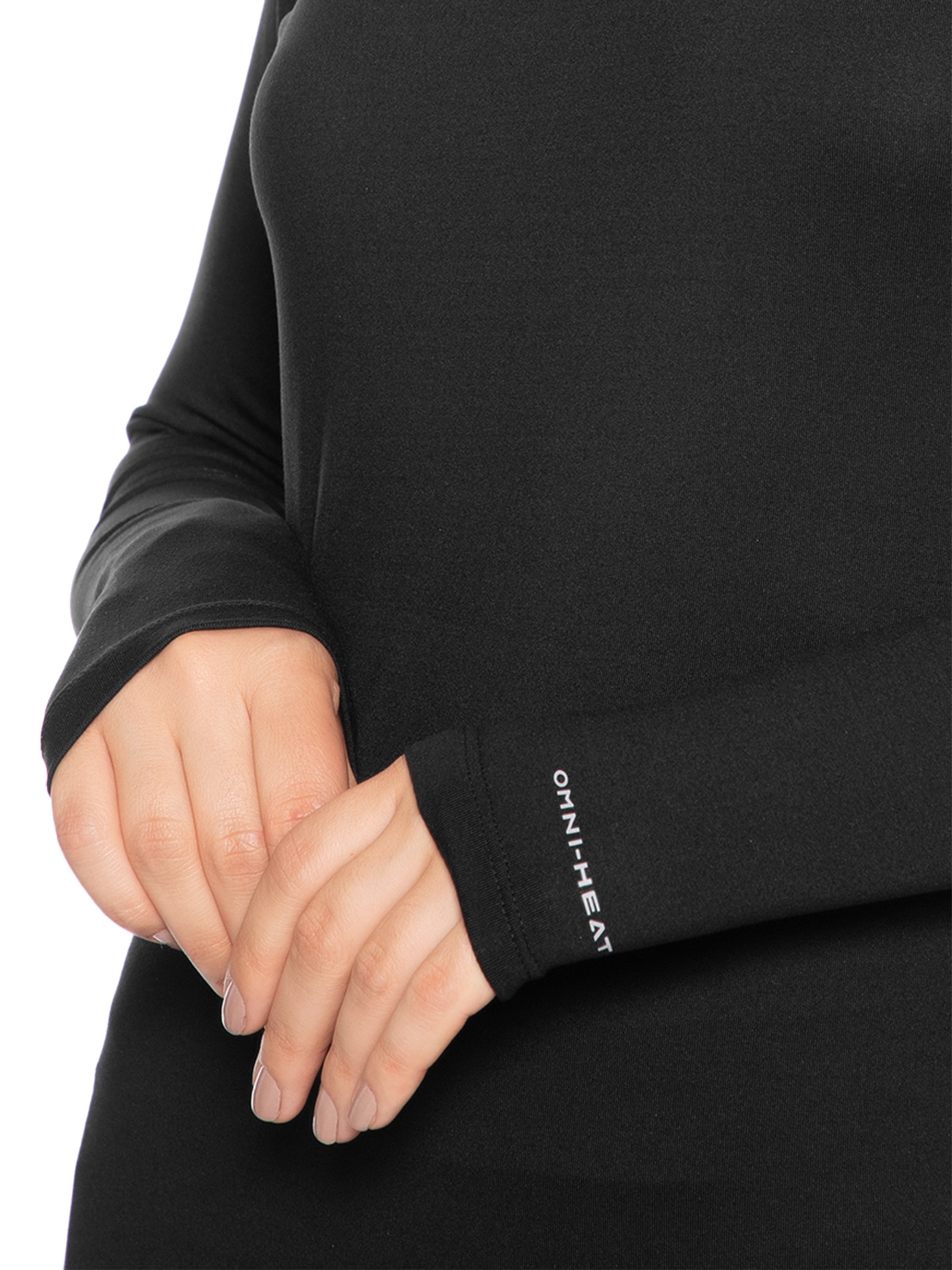 Blusa Feminina Heavyweight Stretch Long Sleeve Preto Columbia
