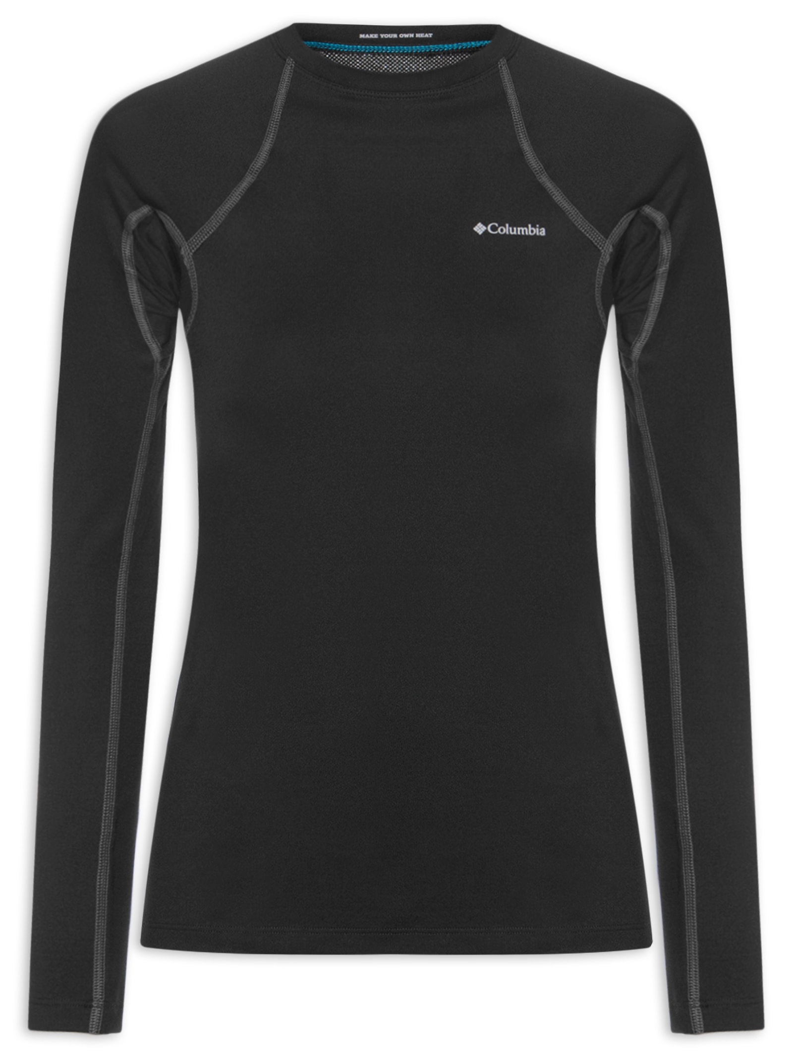 Blusa Feminina Heavyweight Stretch Long Sleeve Preto Columbia