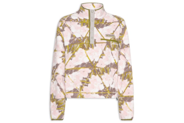 Blusa Feminina Helvetia™ II Printed Cropped Half Snap – Rosa