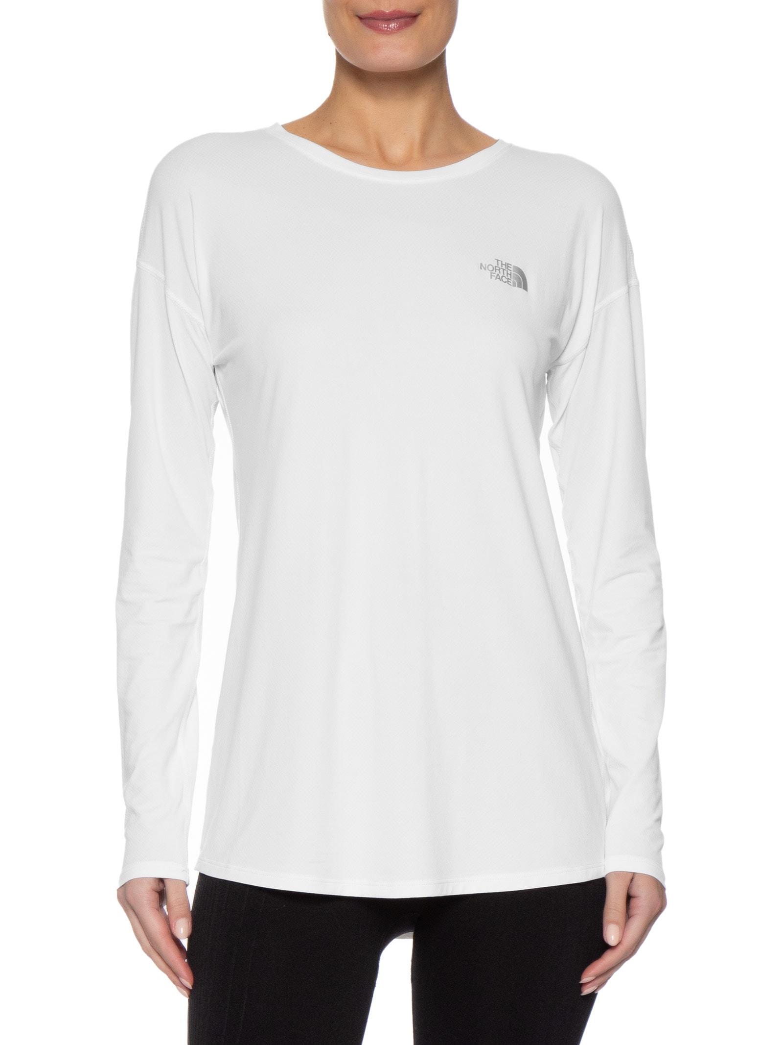 Blusa Feminina Hyper Tee L/S Crew Branco The North Face