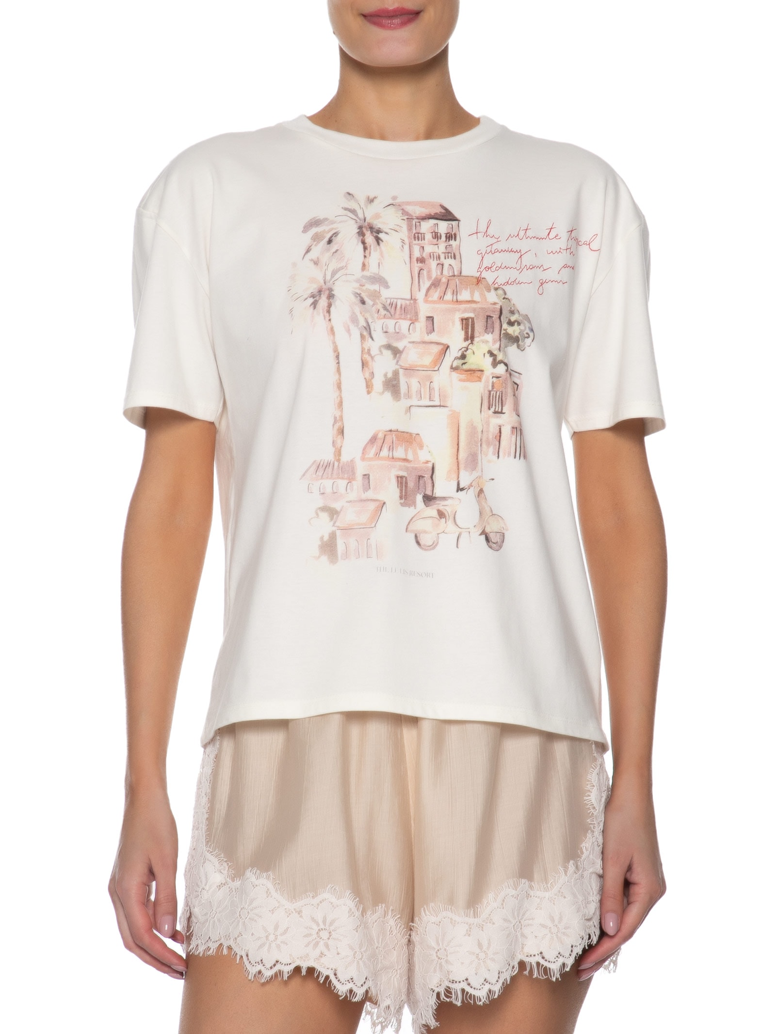 Blusa Feminina Island Off White Le Lis