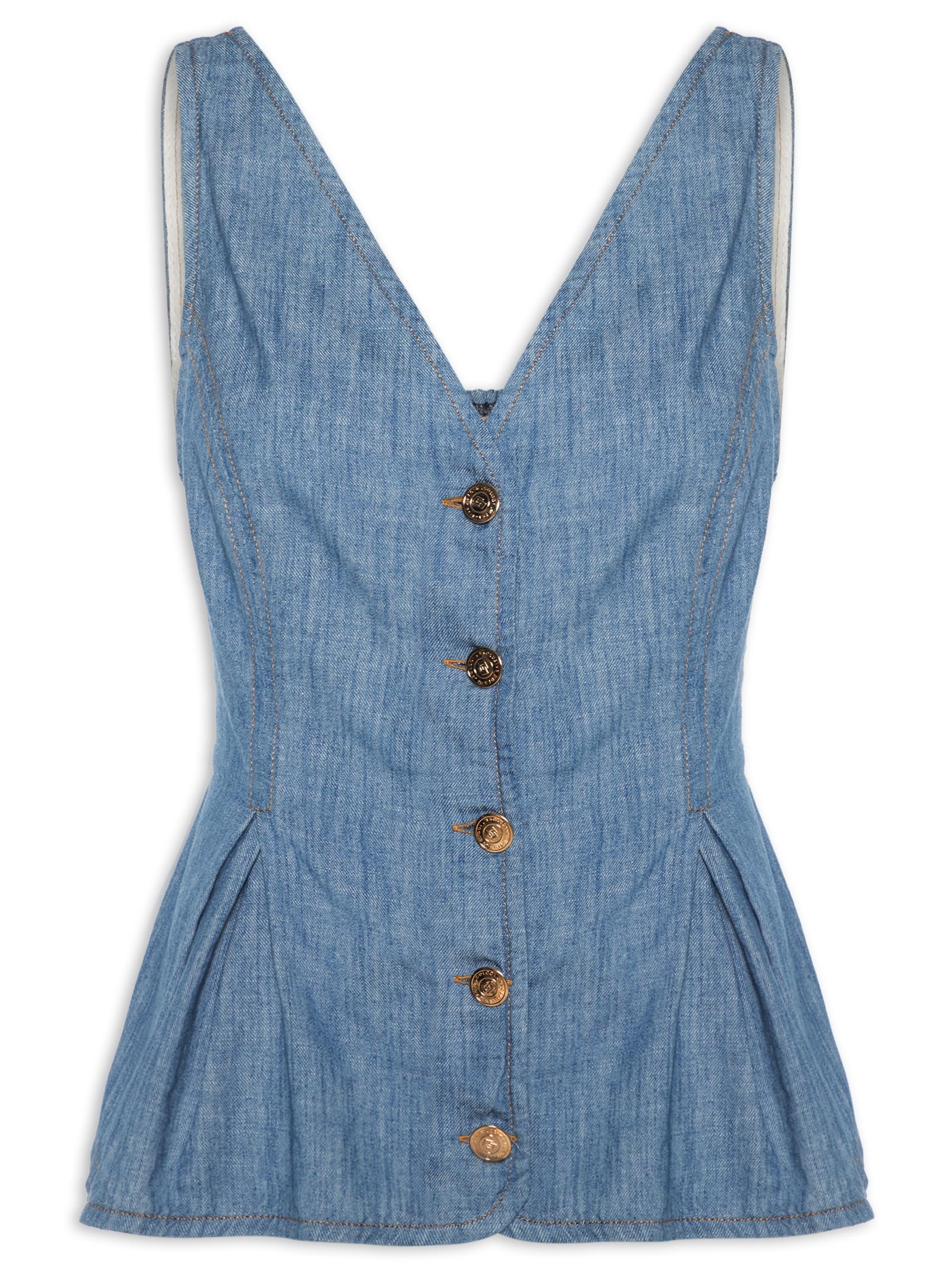 Blusa Feminina Jeans Azul Colcci