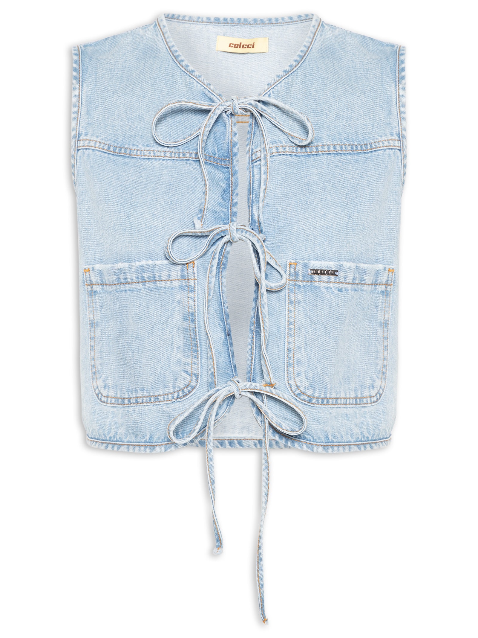 Blusa Feminina Jeans Azul Colcci