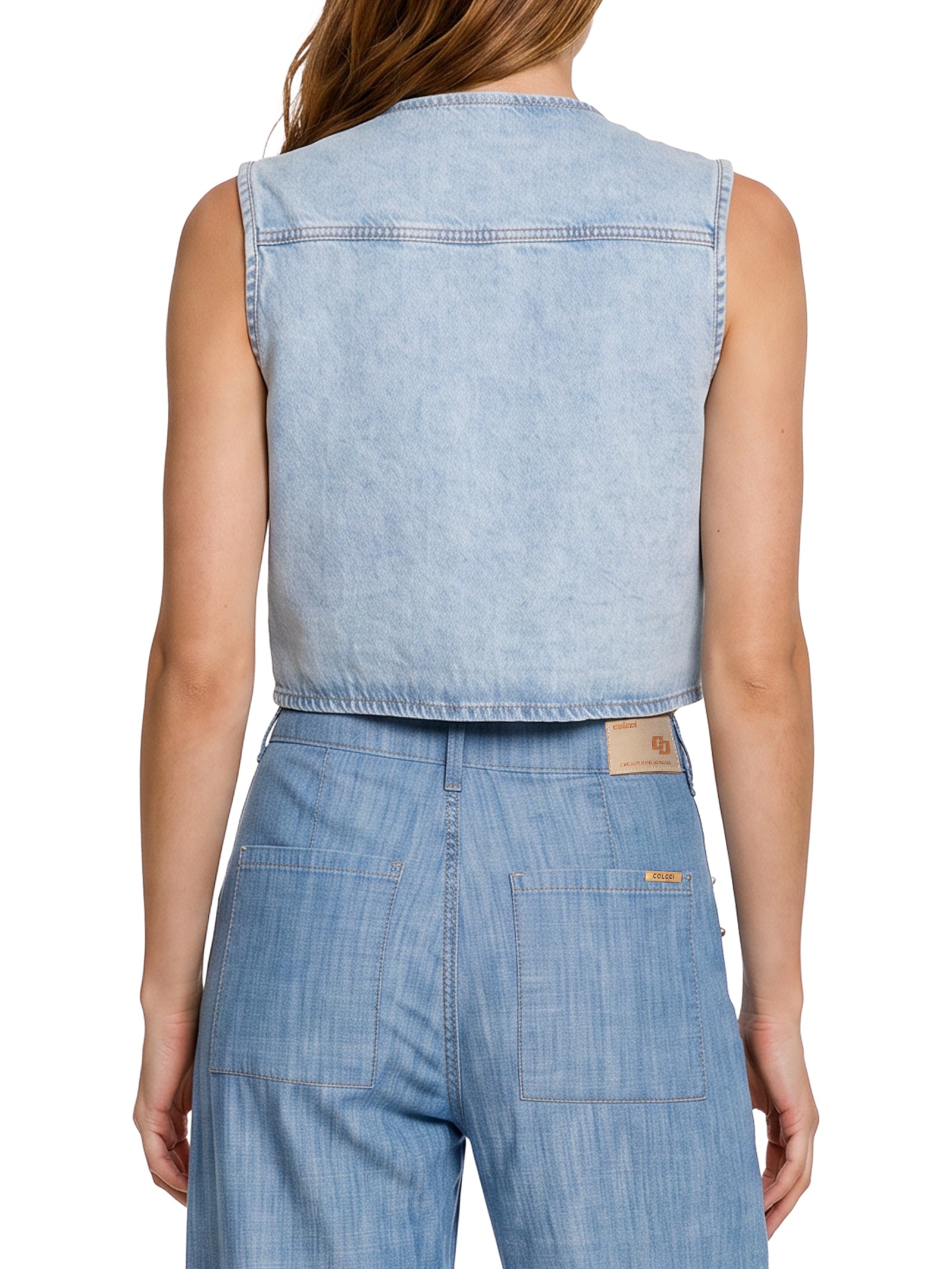 Blusa Feminina Jeans Azul Colcci