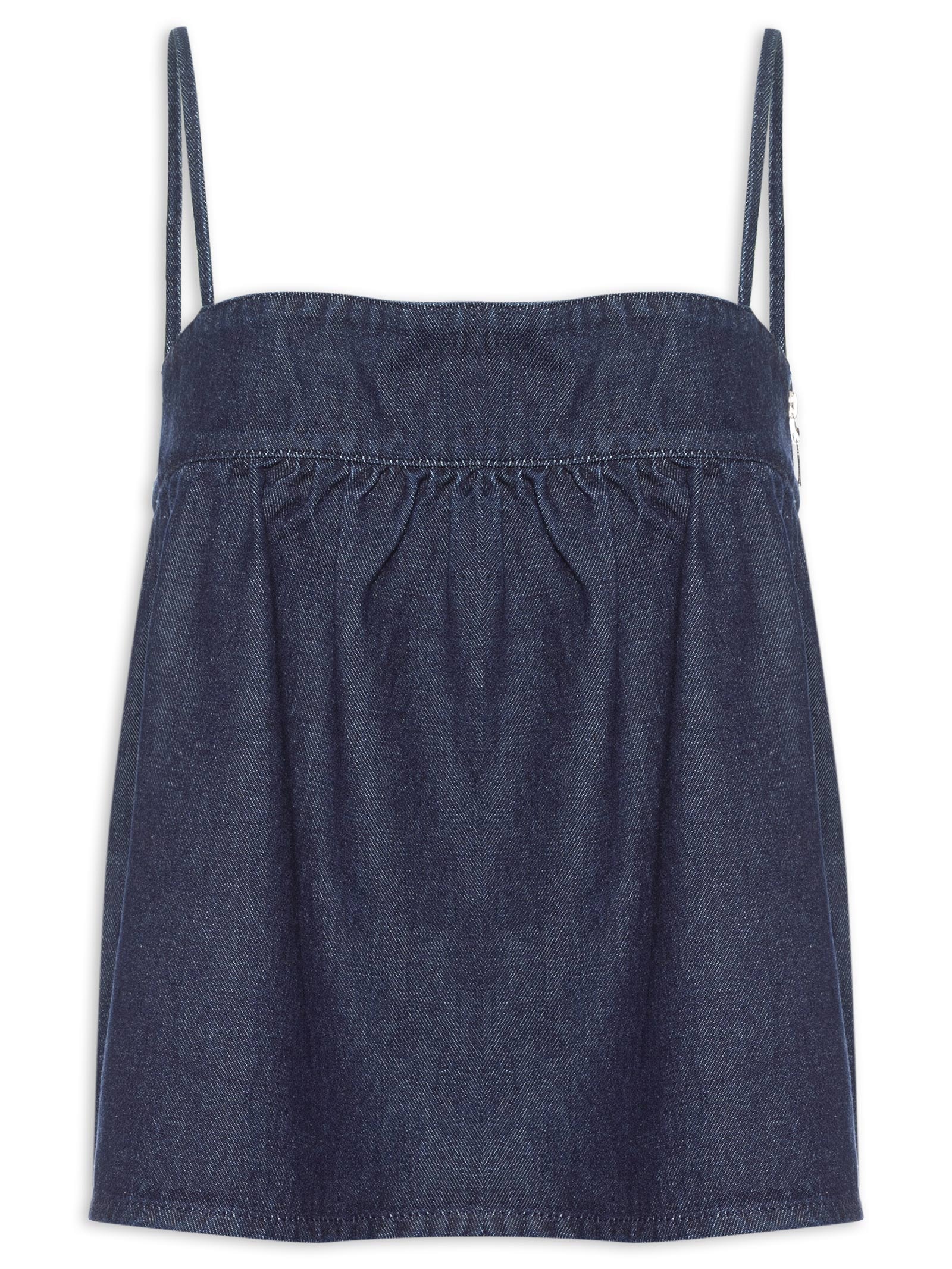 Blusa Feminina Jeans Com Alças Azul My Favorite