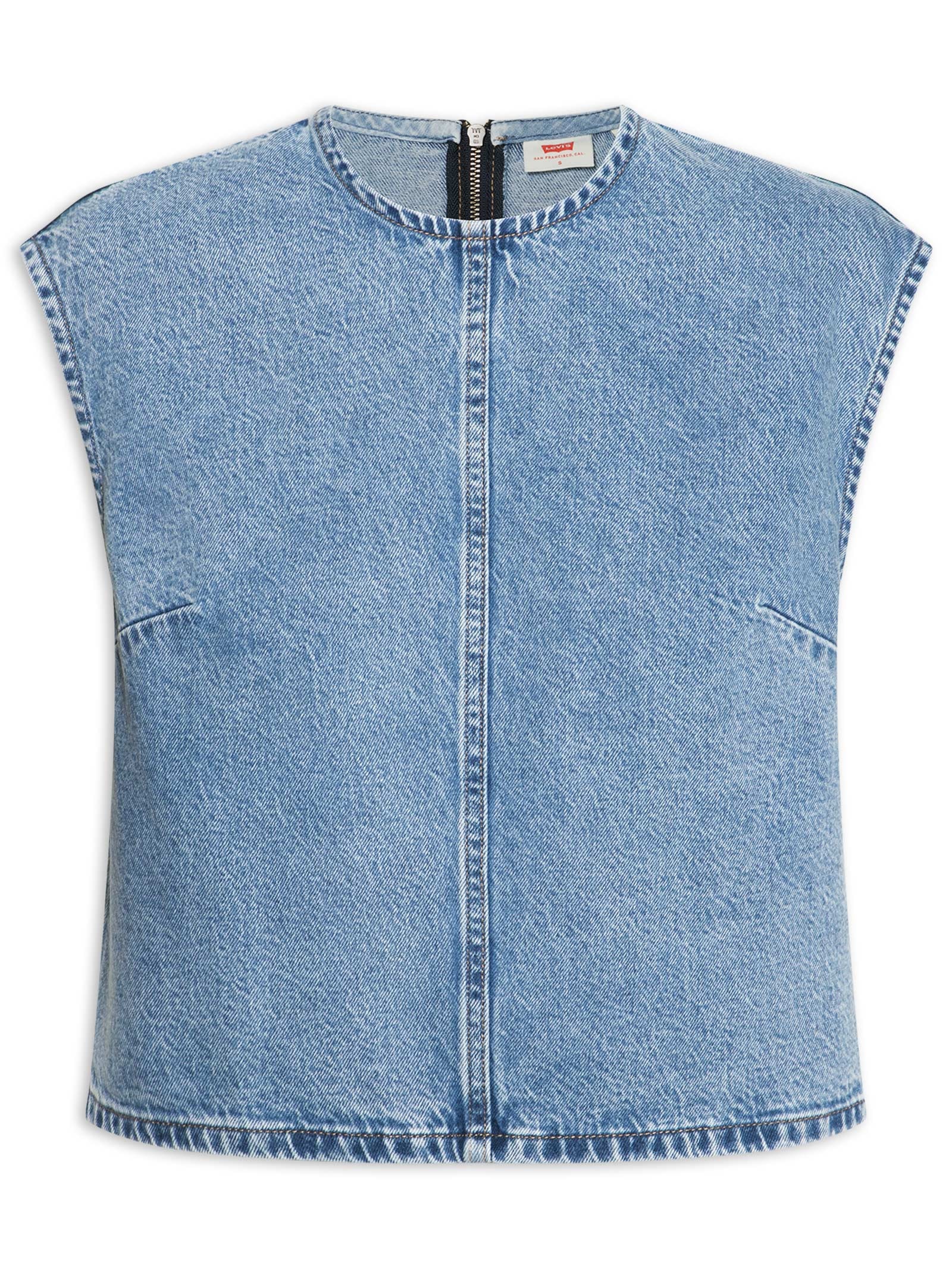 Blusa Feminina Jeans Denim Tee Azul Levi's
