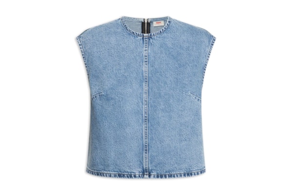 Blusa Feminina Jeans Denim Tee - Azul