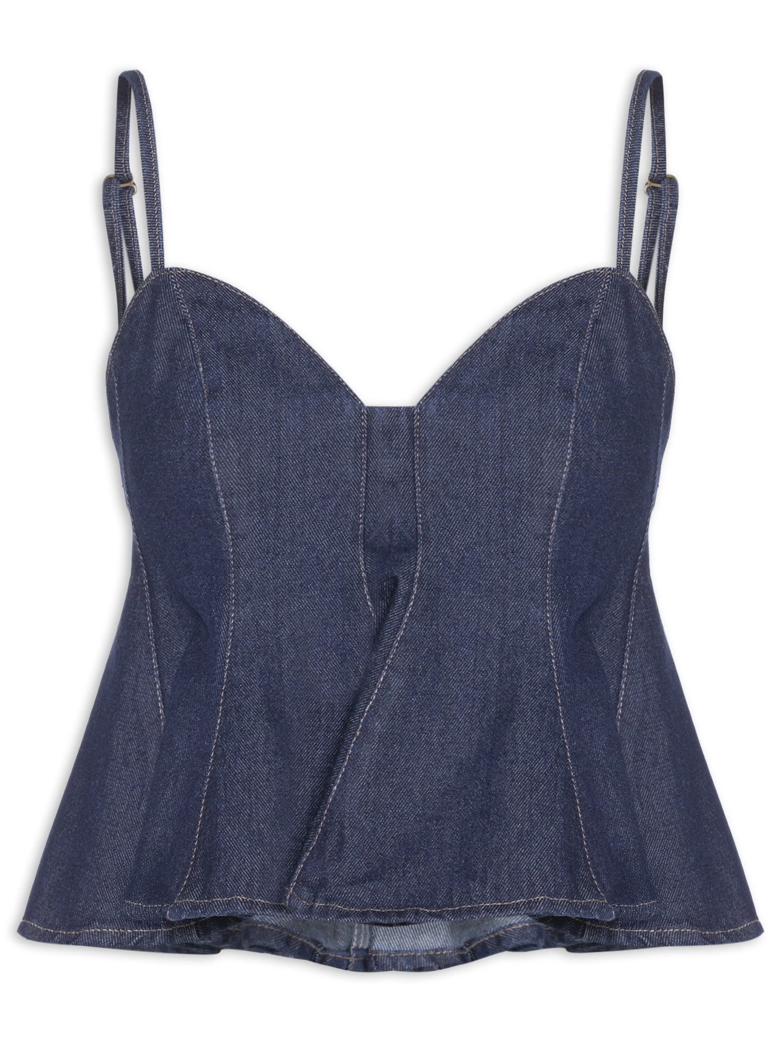 Blusa Feminina Jeans Original Azul Farm