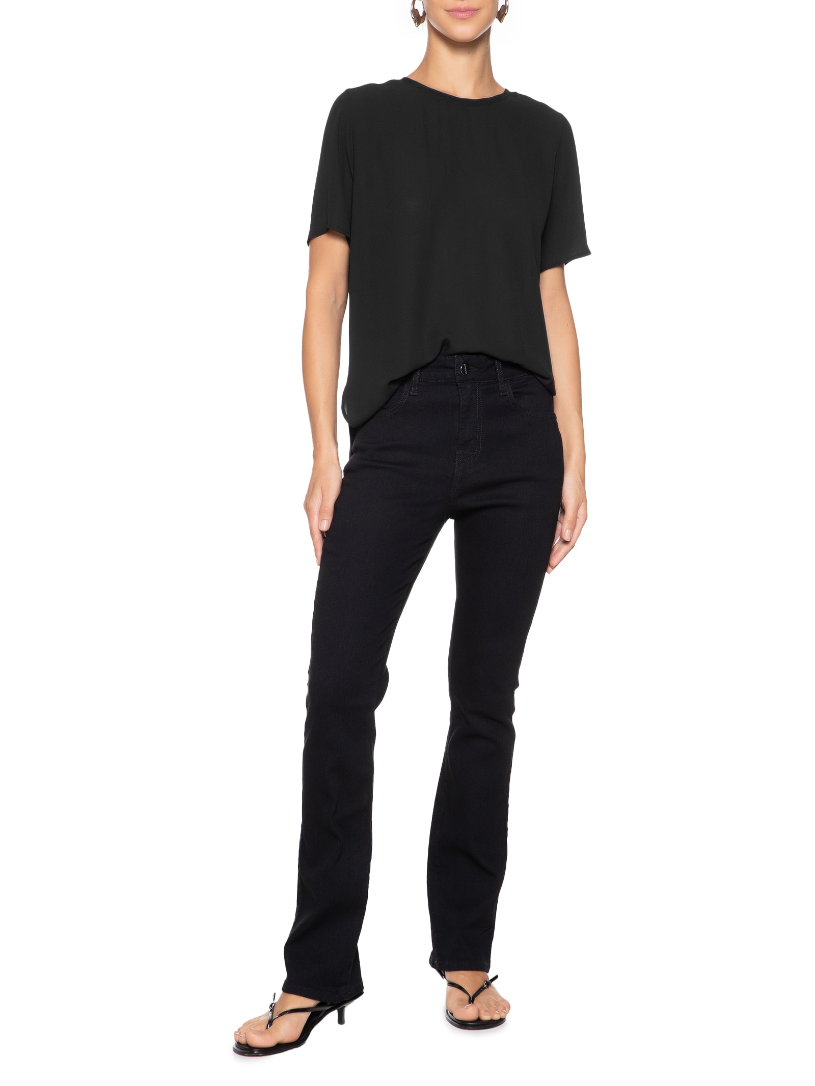 Blusa Feminina Jo I Preto Le Lis