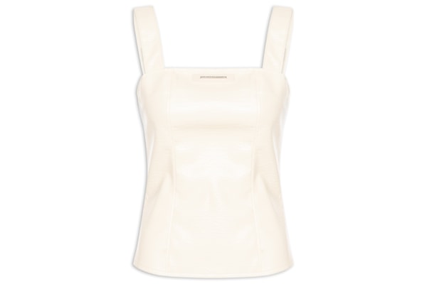 Blusa Feminina Justa de Alça - Branco