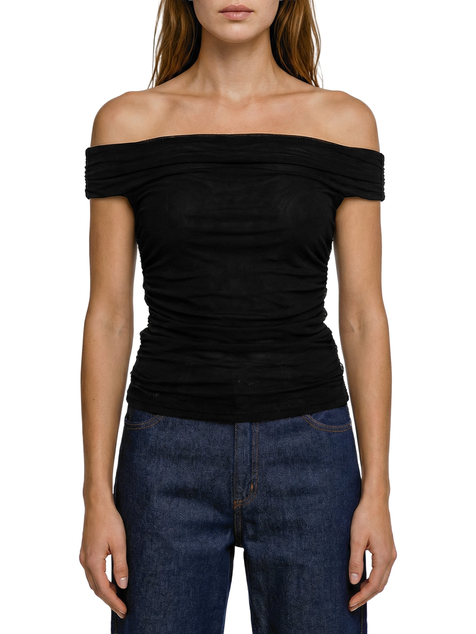 Blusa Feminina Justa Ombro a Ombro Preto My Favorite