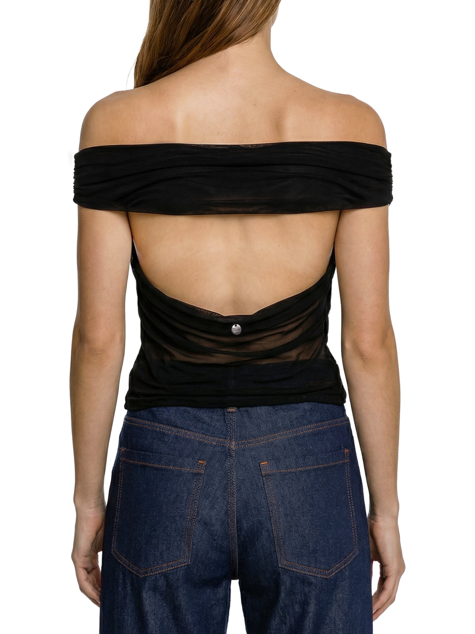 Blusa Feminina Justa Ombro a Ombro Preto My Favorite