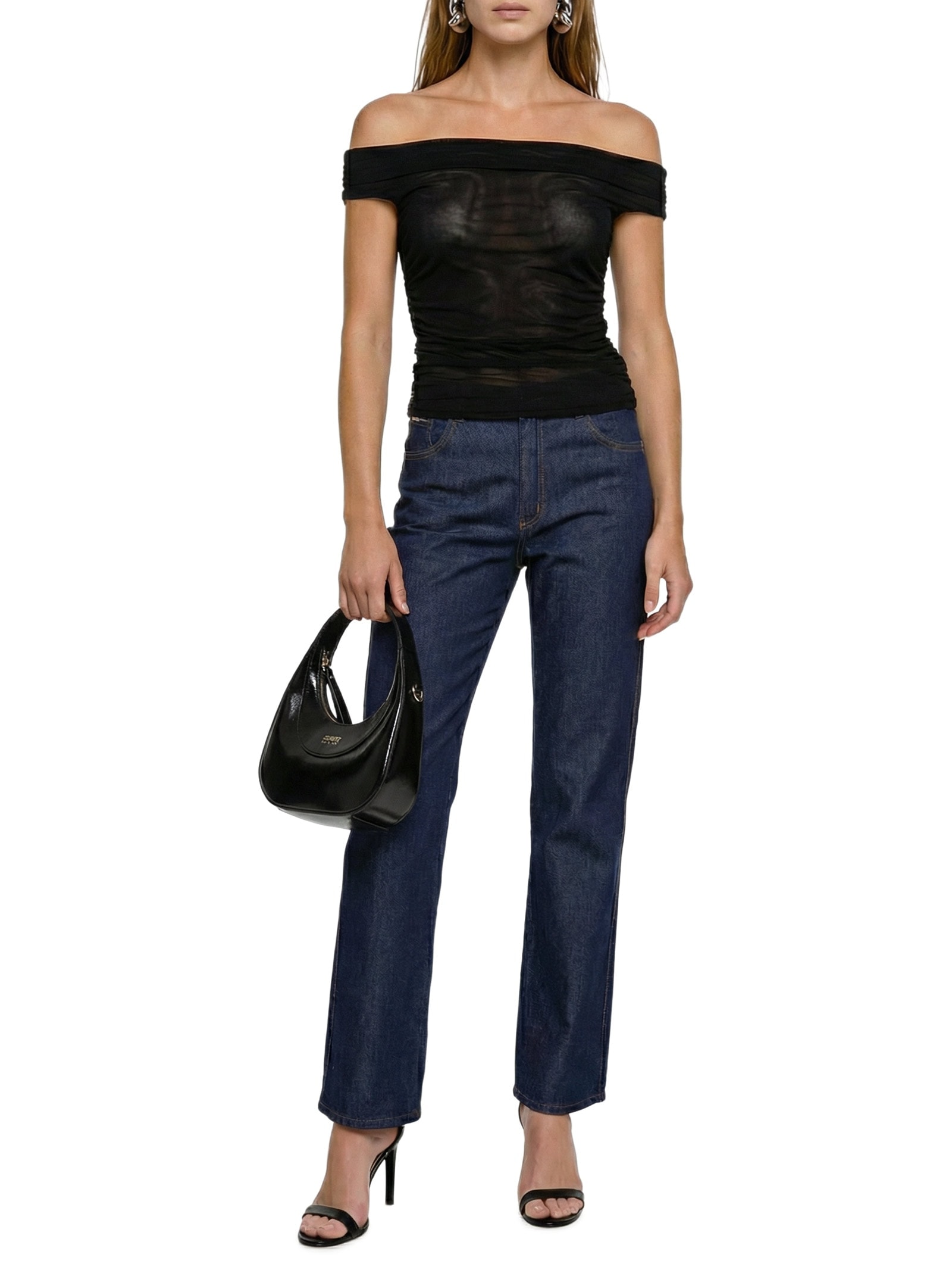 Blusa Feminina Justa Ombro a Ombro Preto My Favorite