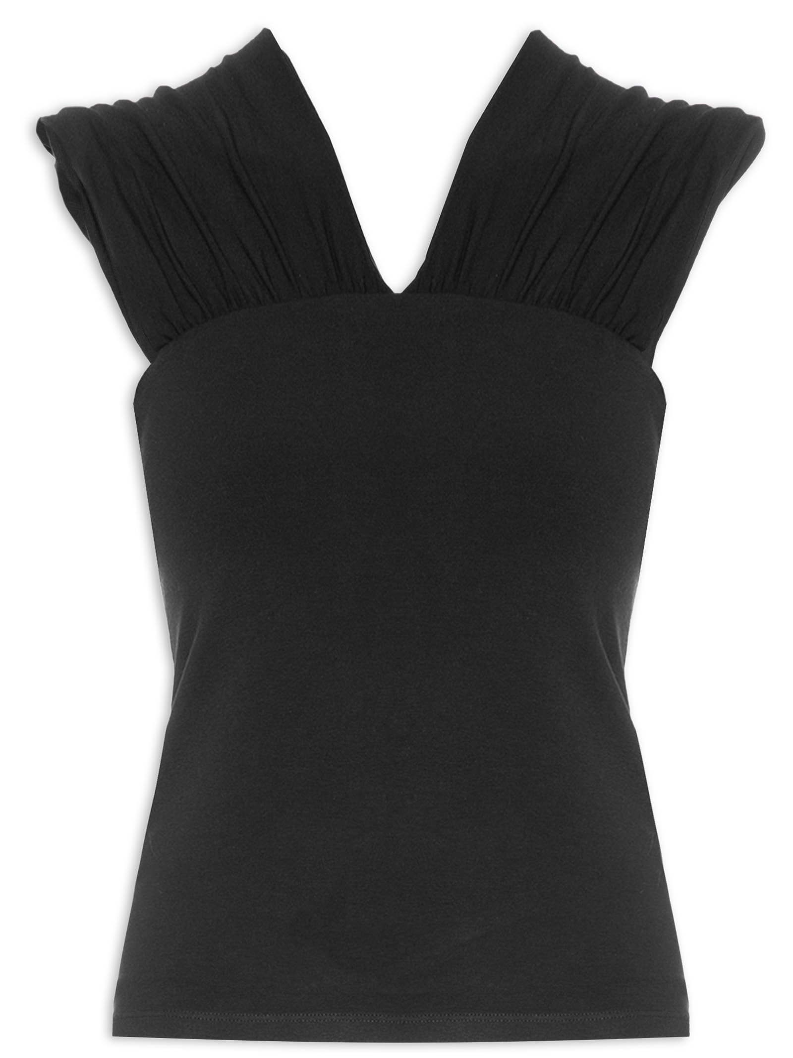Blusa Feminina Justa Sem Mangas Preto My Favorite