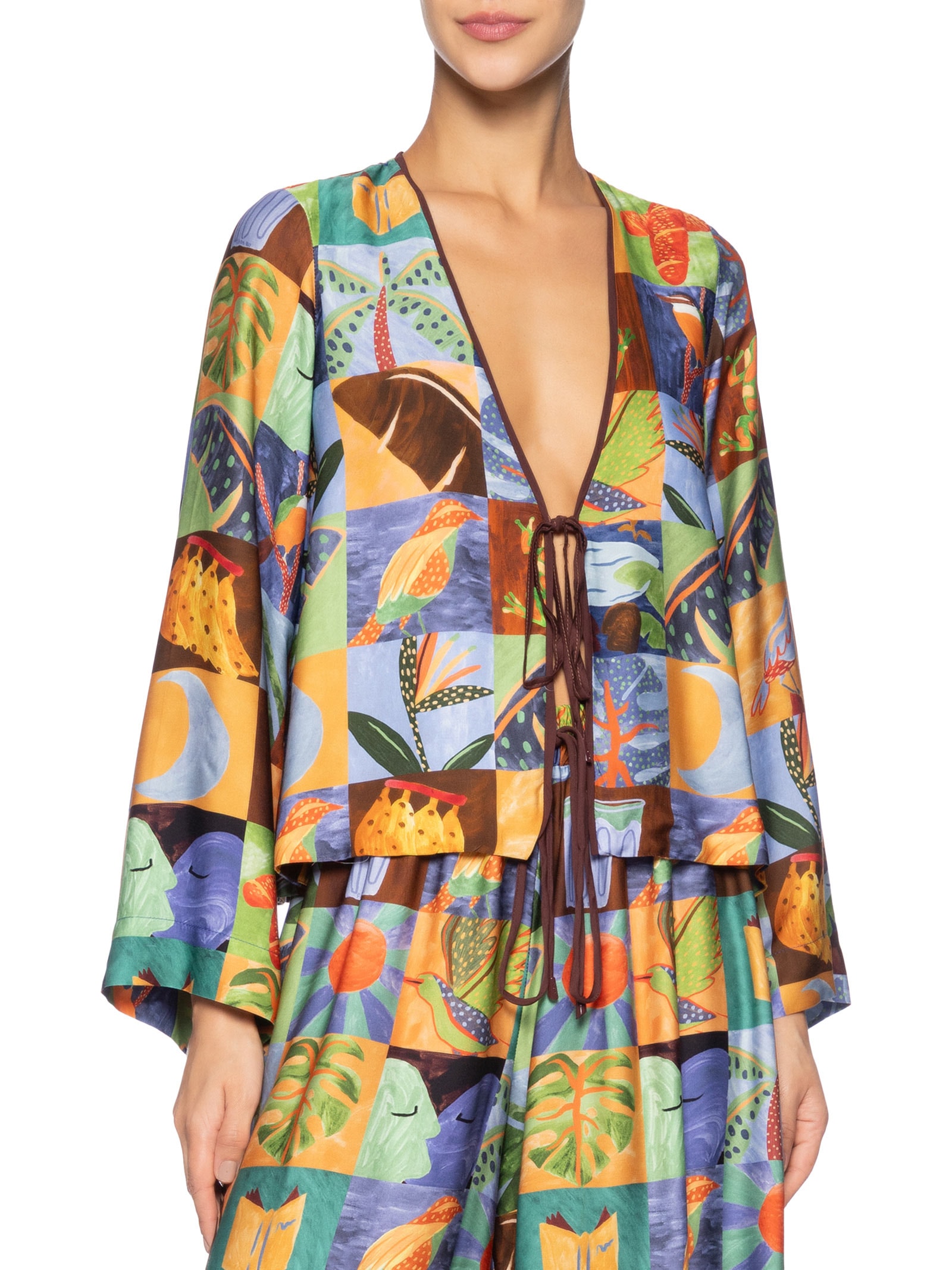 Blusa Feminina Lago do Amor Marrom Farm