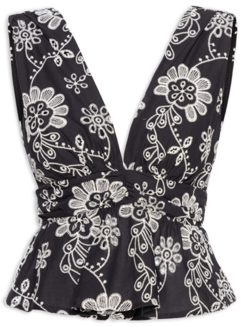 Blusa Feminina Laise - Preto