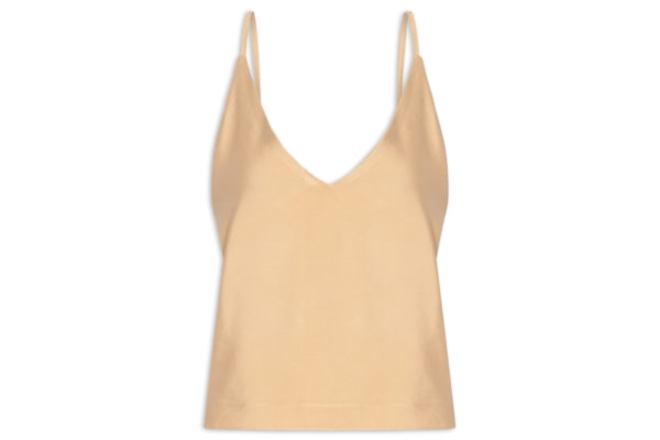 Blusa Feminina Lastex Costas - Bege