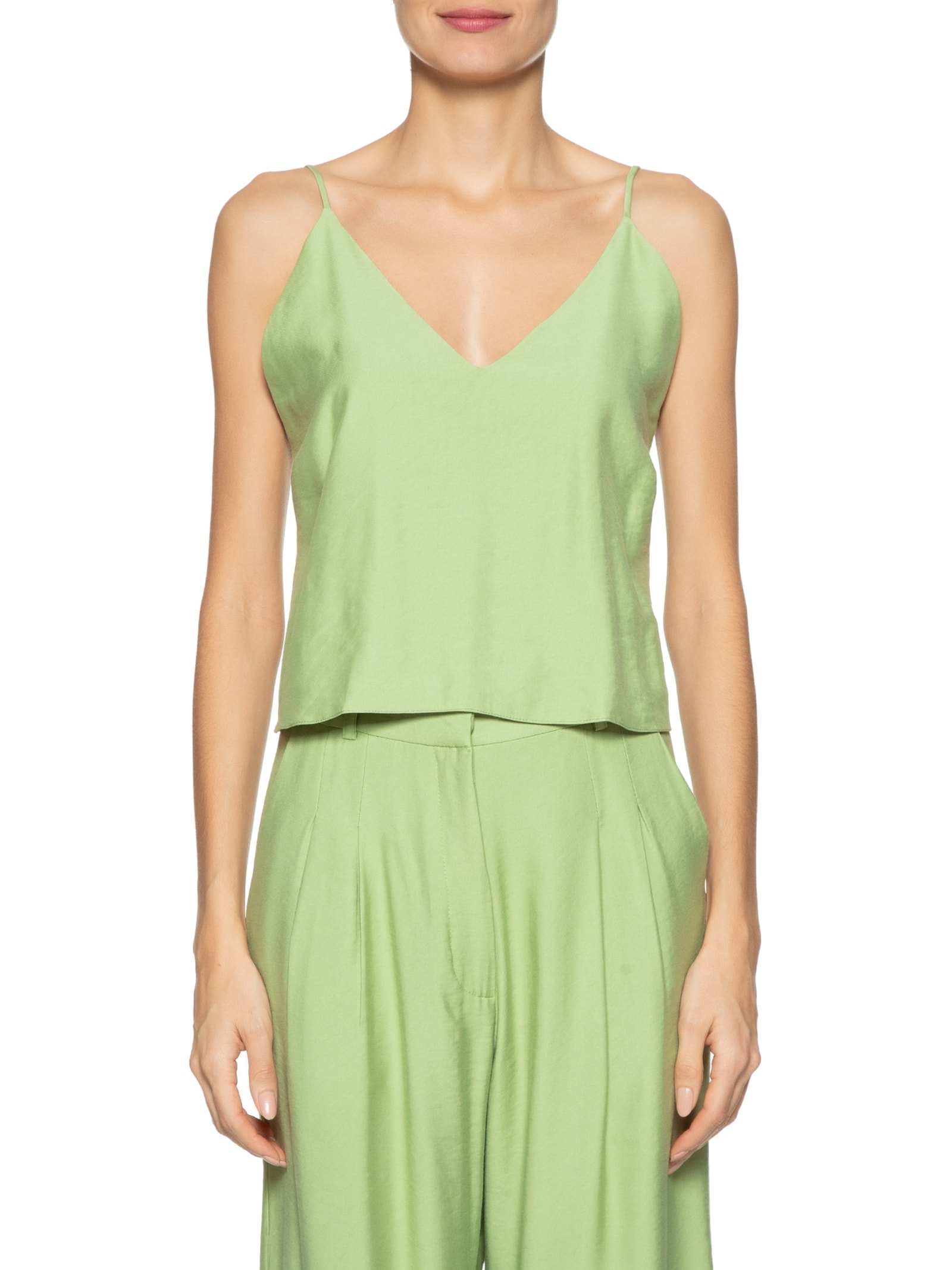 Blusa Feminina Lastex Costas Verde Dress To