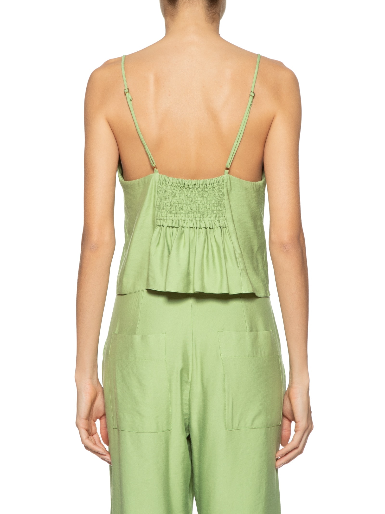 Blusa Feminina Lastex Costas Verde Dress To