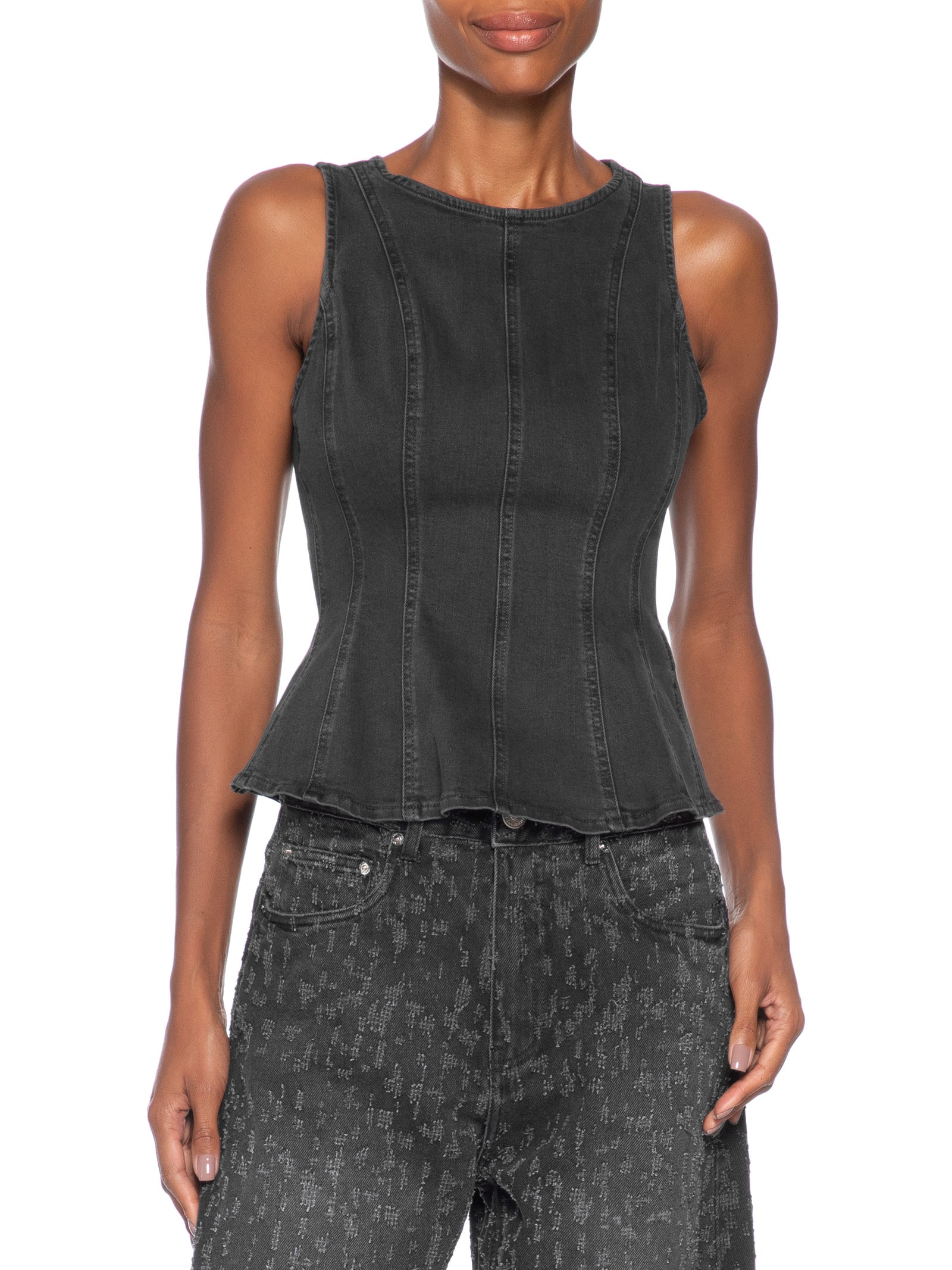 Blusa Feminina Leighton Peplum Preto Levi's