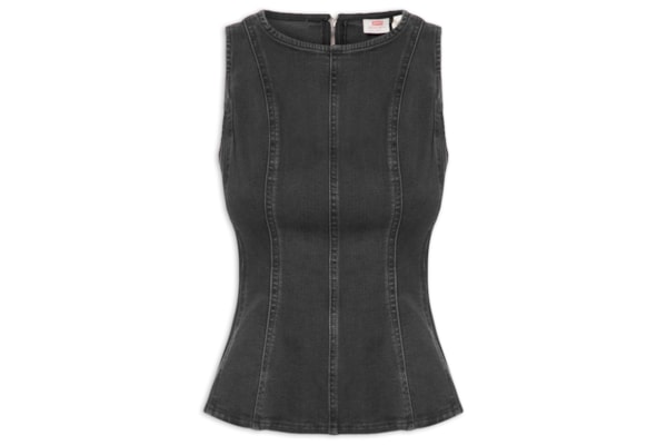 Blusa Feminina Leighton Peplum - Preto