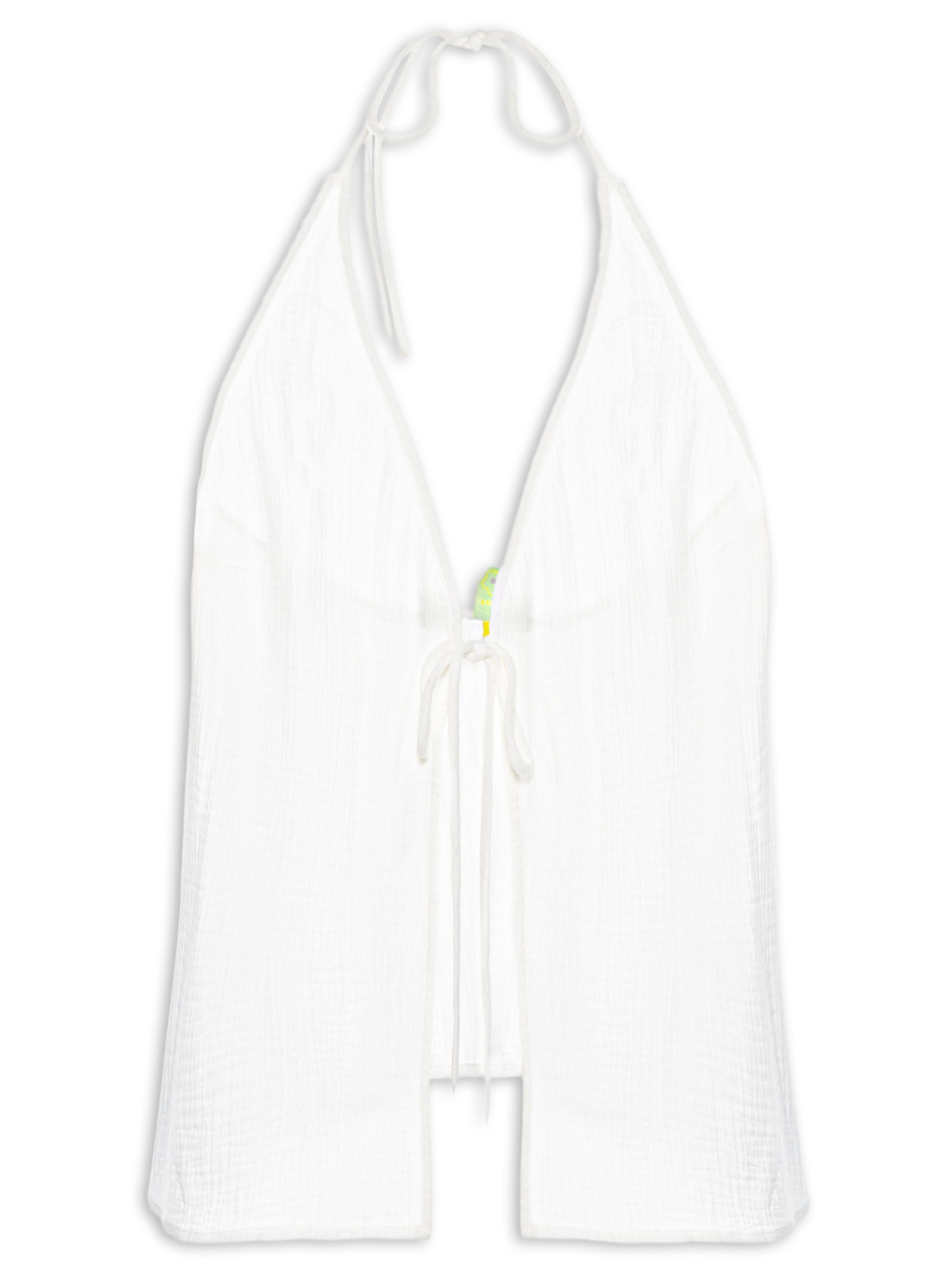 Blusa Feminina Lenço Crinkle – Branco Farm Praia