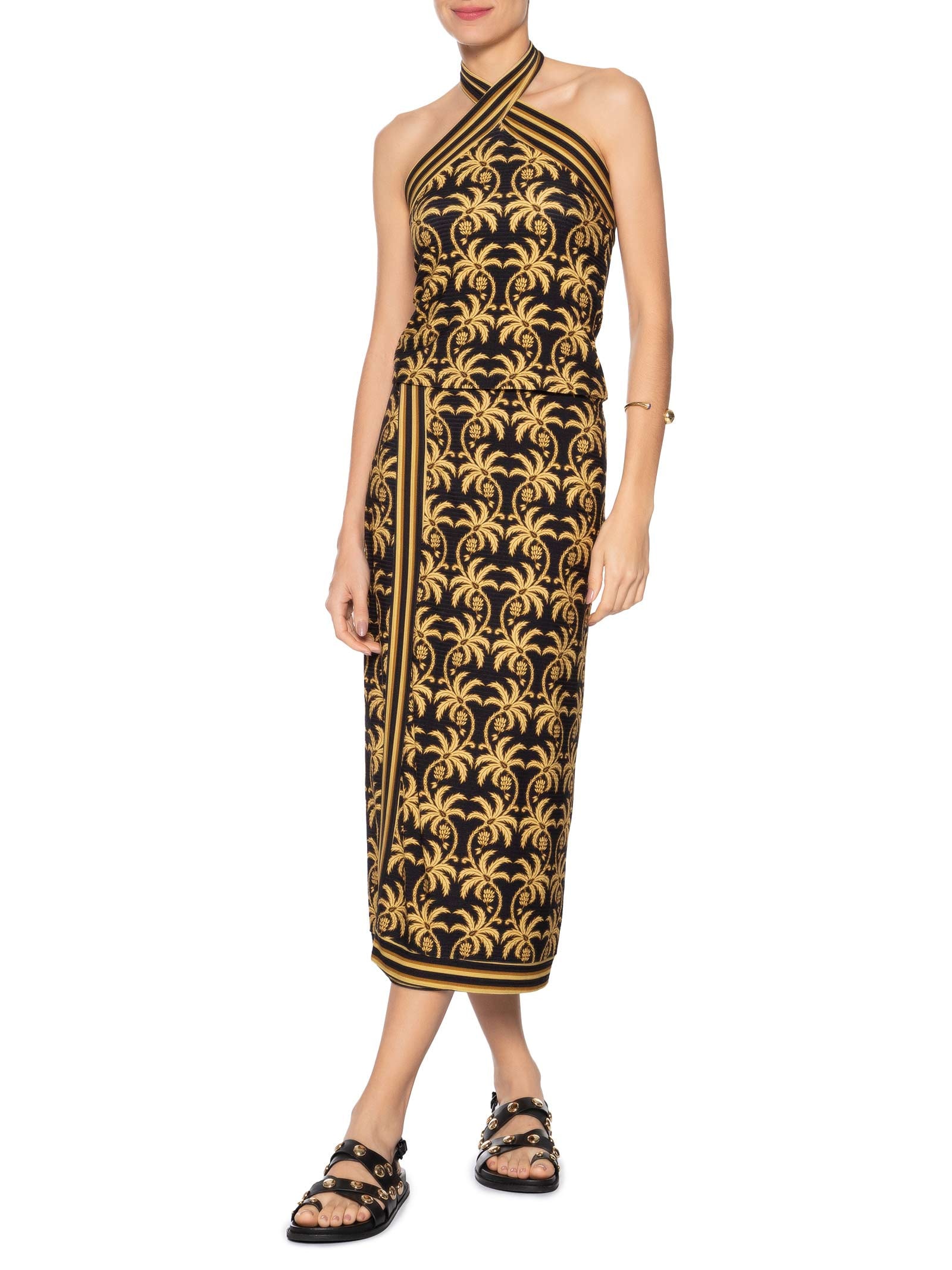 Blusa Feminina Lenço Trancoso Preto Farm