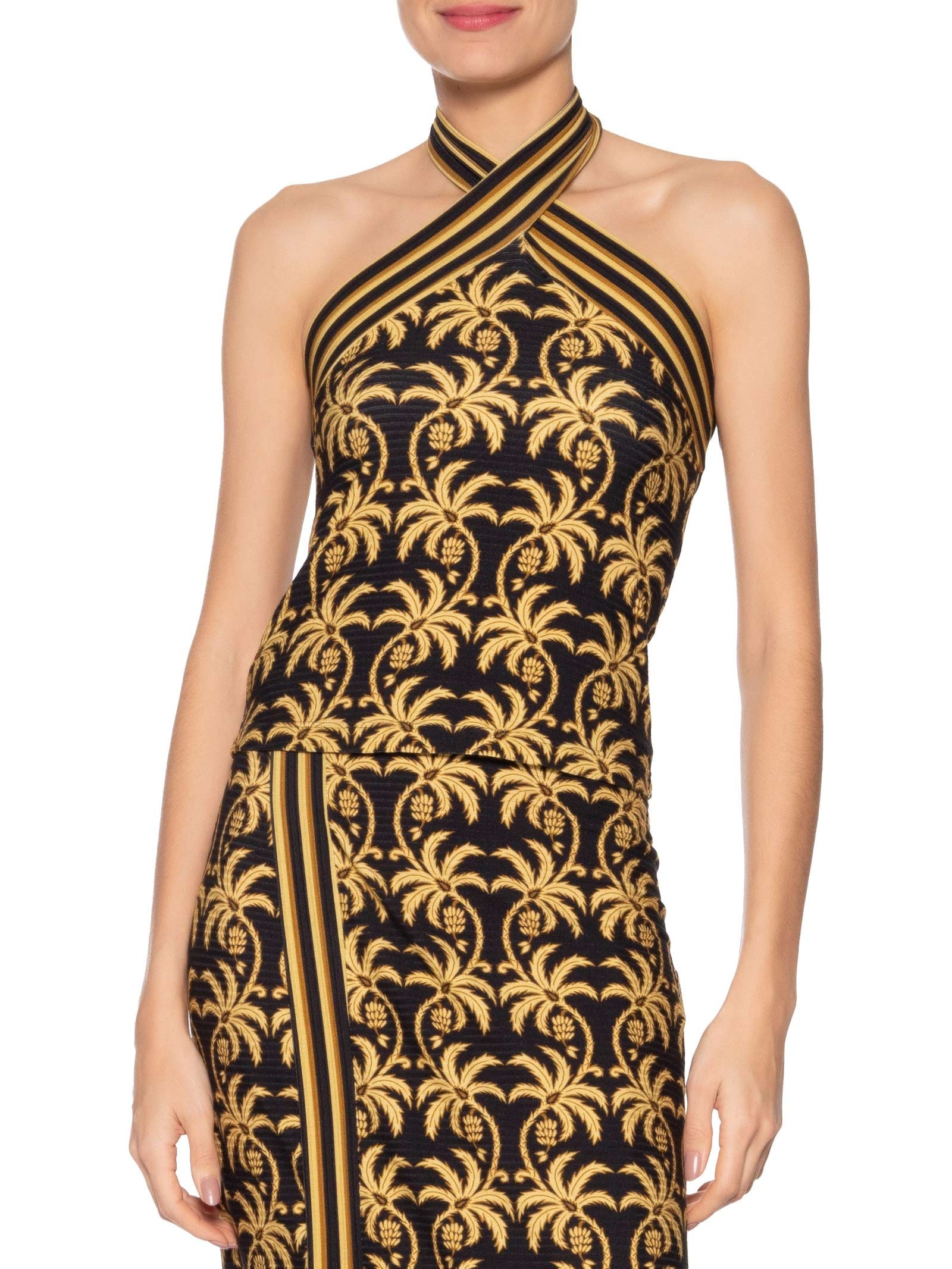 Blusa Feminina Lenço Trancoso Preto Farm