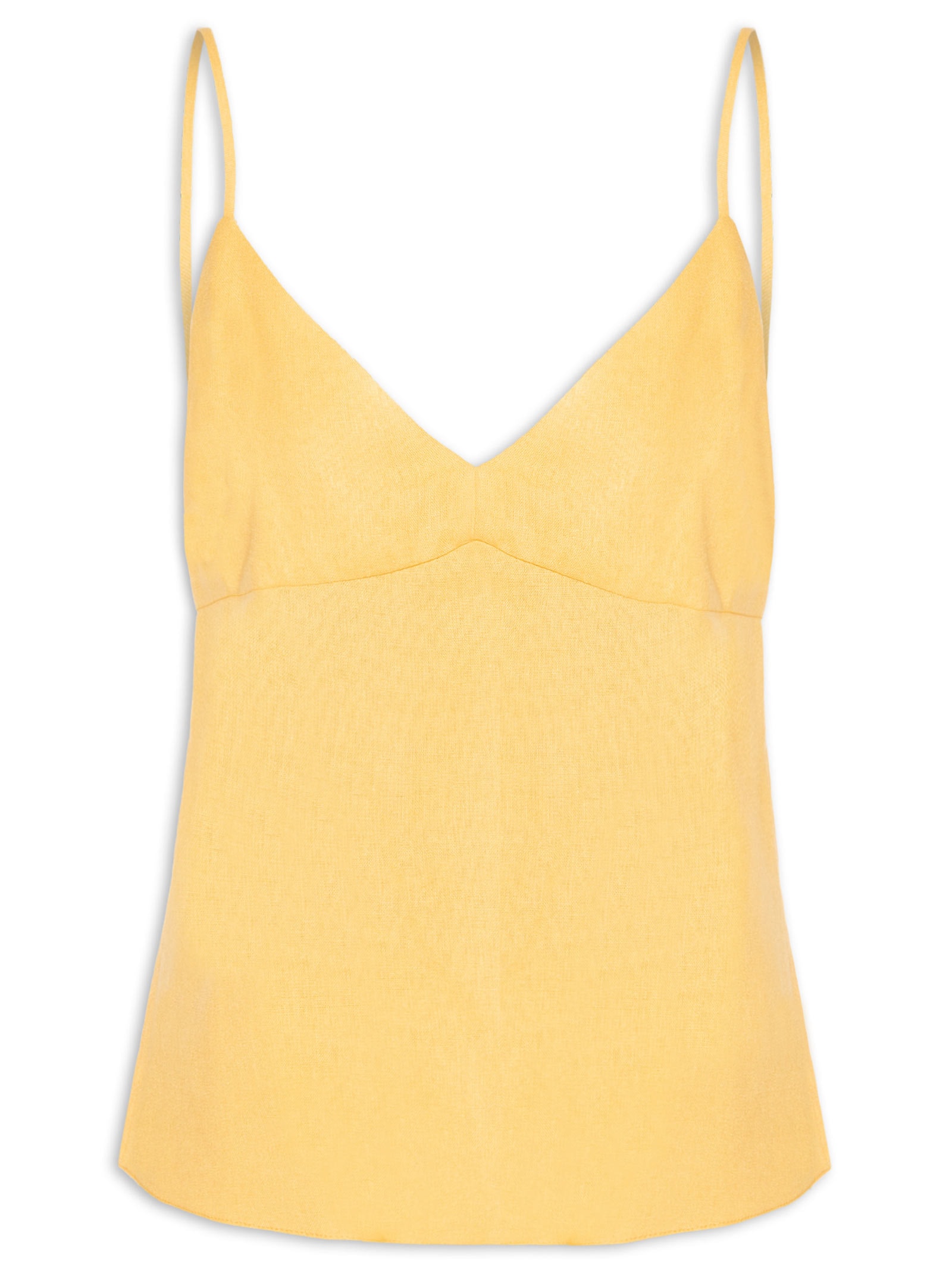 Blusa Feminina Linho Amarração Amarelo Dress To