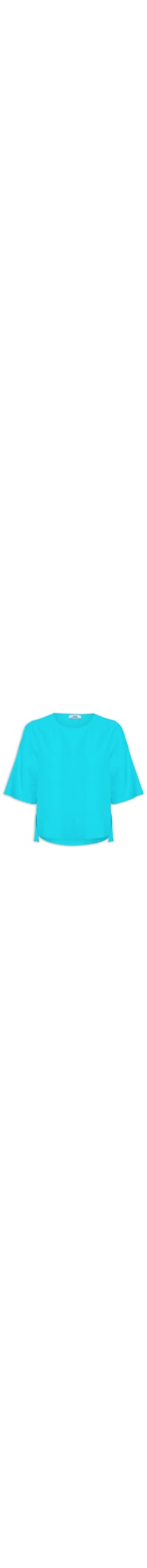 Blusa Feminina Linho - Azul