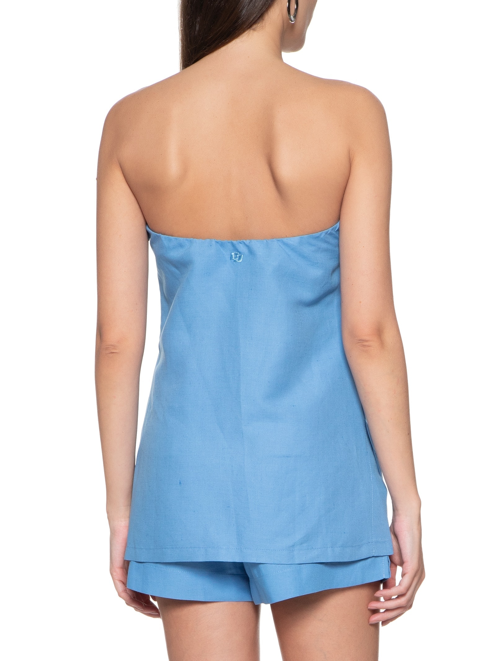 Blusa Feminina Linho Azul Colcci