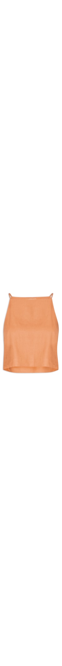 Blusa Feminina Linho Cava Reta - Laranja