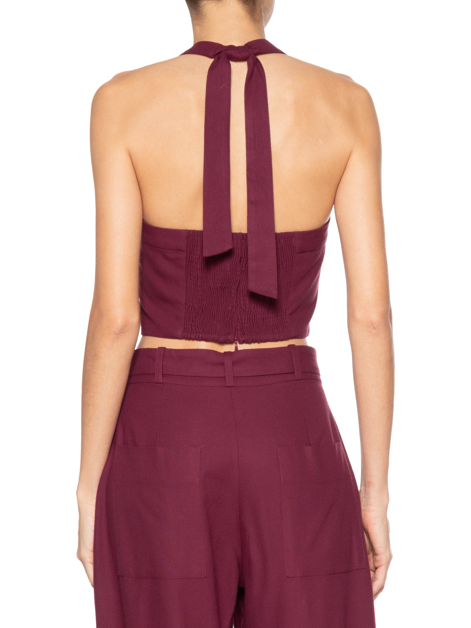 Blusa Feminina Linho Frente Única Vermelho Dress To