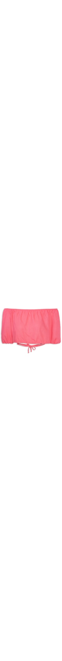 Blusa Feminina Linho Ombro À Ombro Com Amarração - Rosa