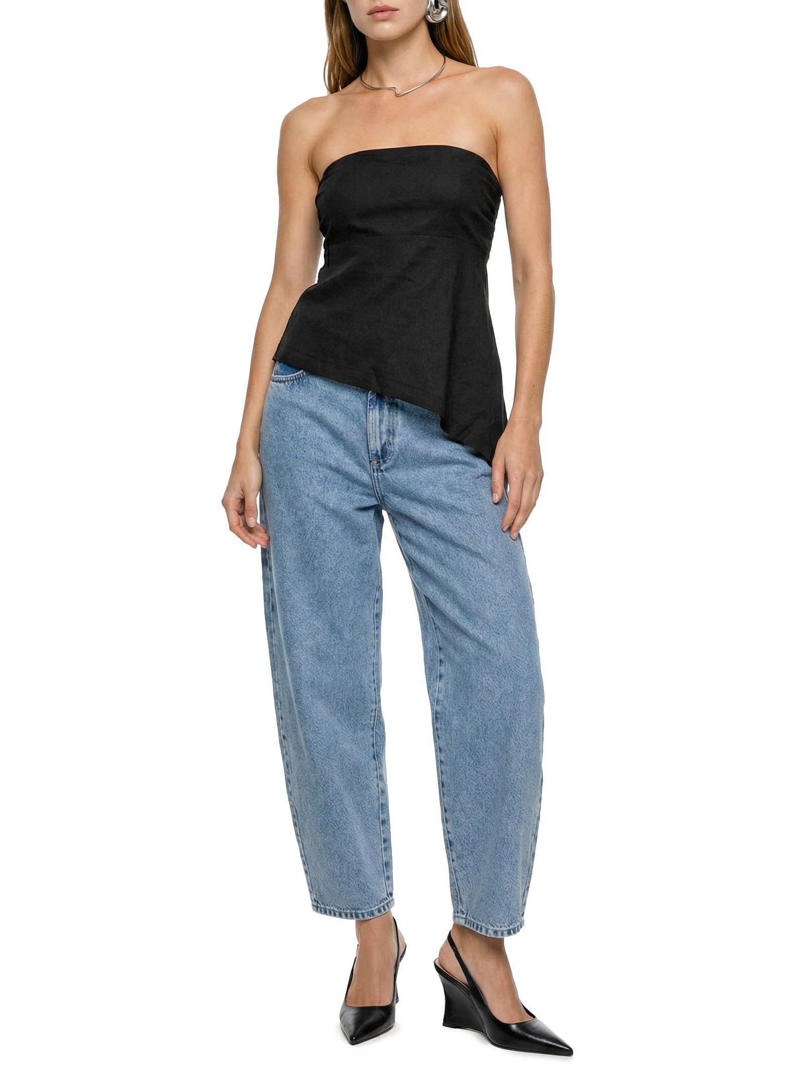 Blusa Feminina Linho Preto Colcci