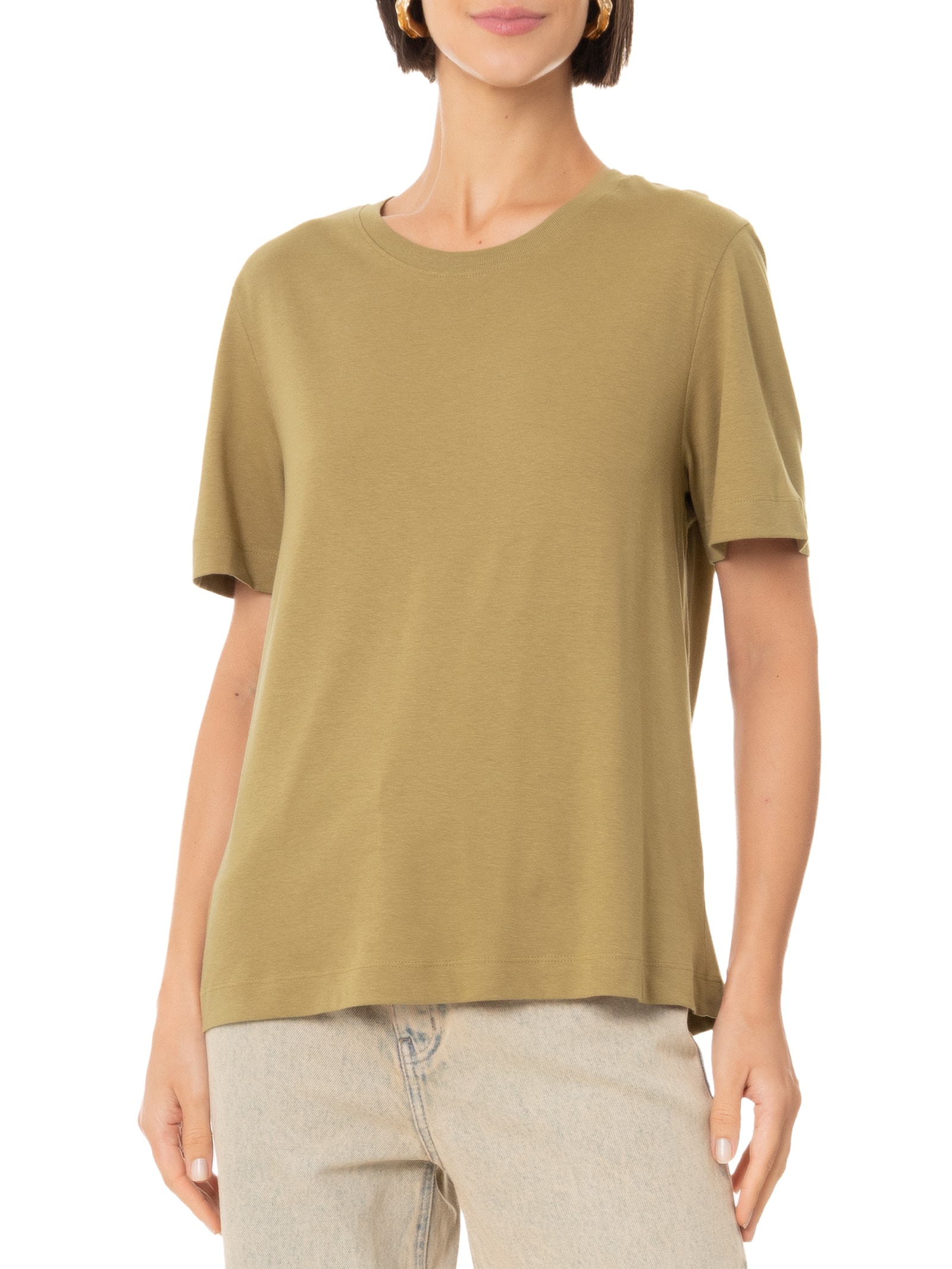 Blusa Feminina Lisa Bege Hering