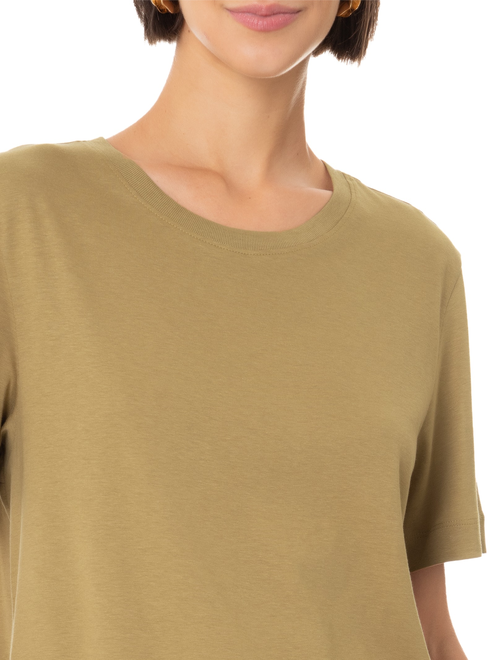 Blusa Feminina Lisa Bege Hering