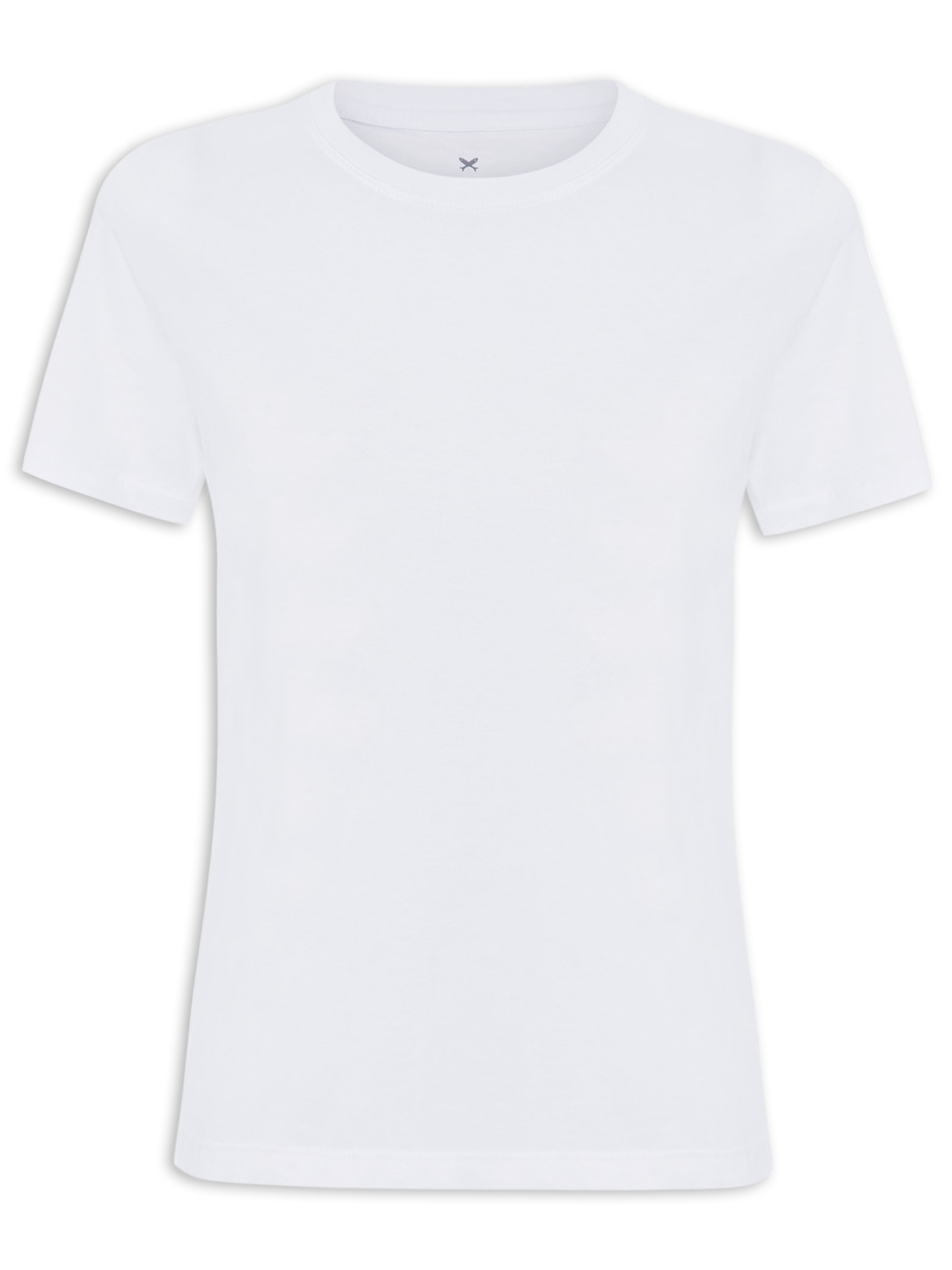 Blusa Feminina Lisa Manga Curta Branco Hering