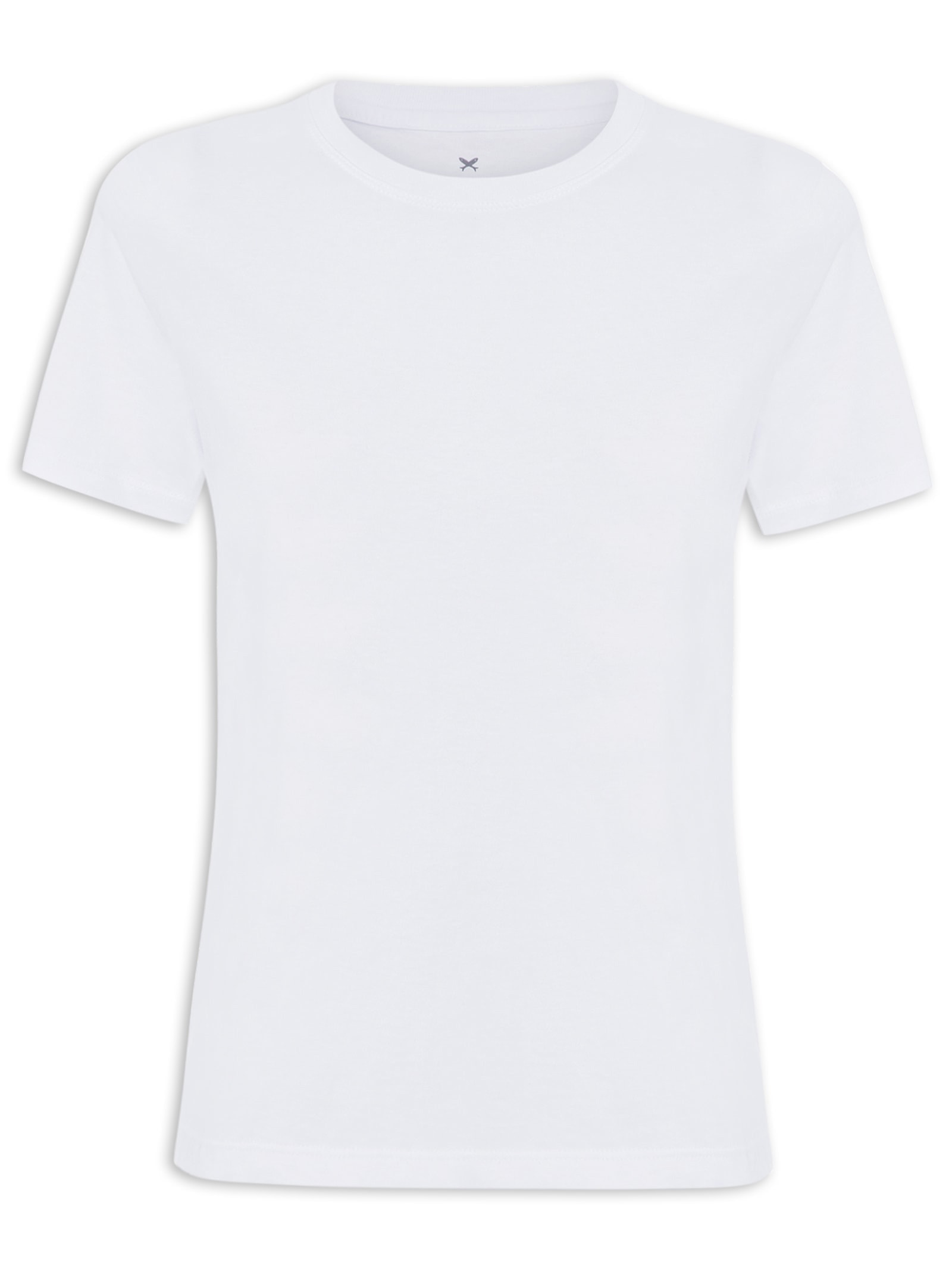 Blusa Feminina Lisa Manga Curta Branco Hering