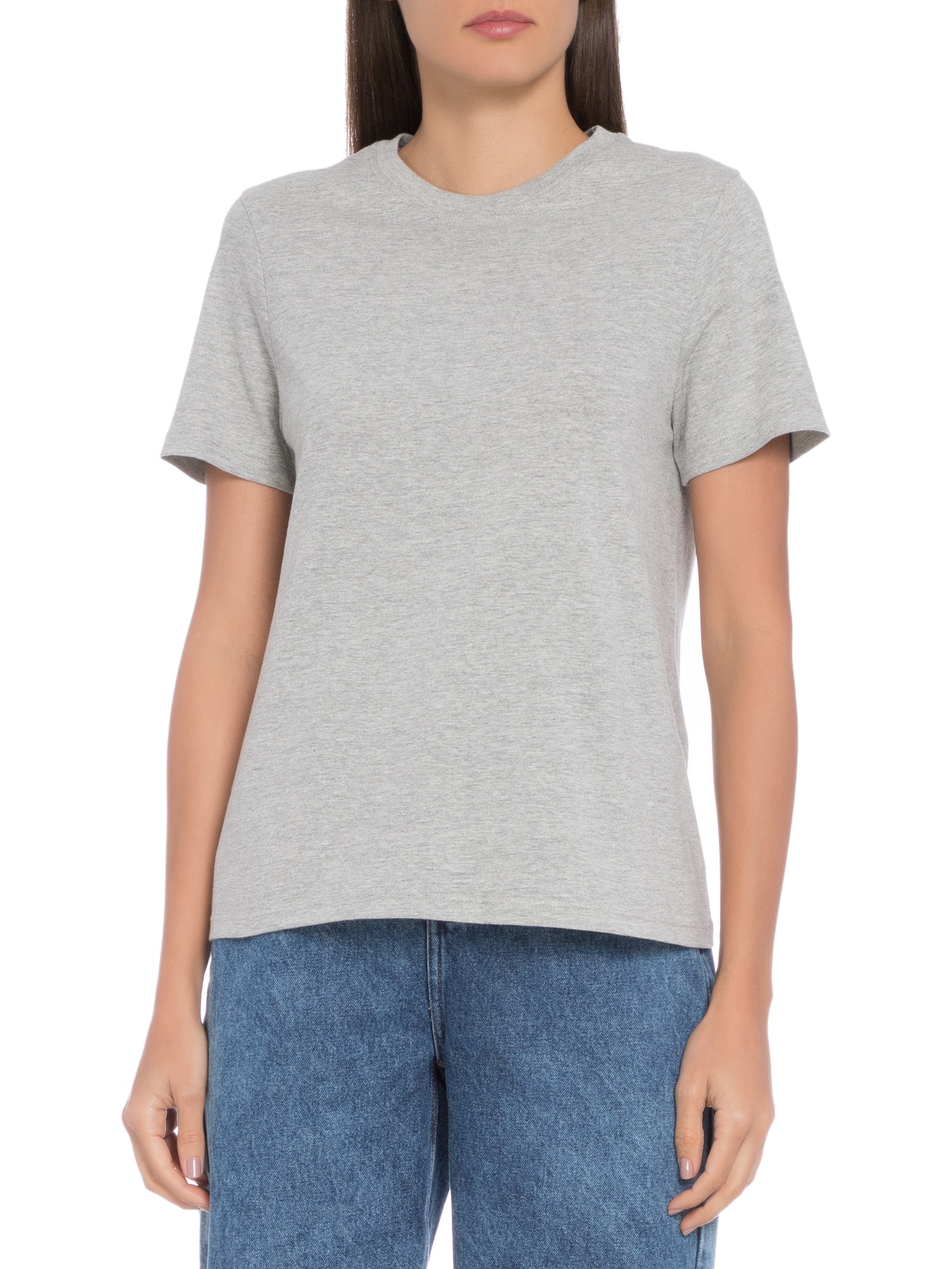 Blusa Feminina Lisa Manga Curta Cinza Hering